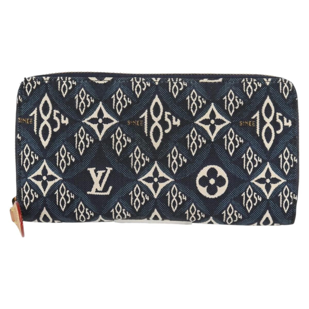 Louis Vuitton Zippy Limited Edition Since 1854 Monogram Jacquard Blue Canvas Wallets Accessory (Pre-Owned)