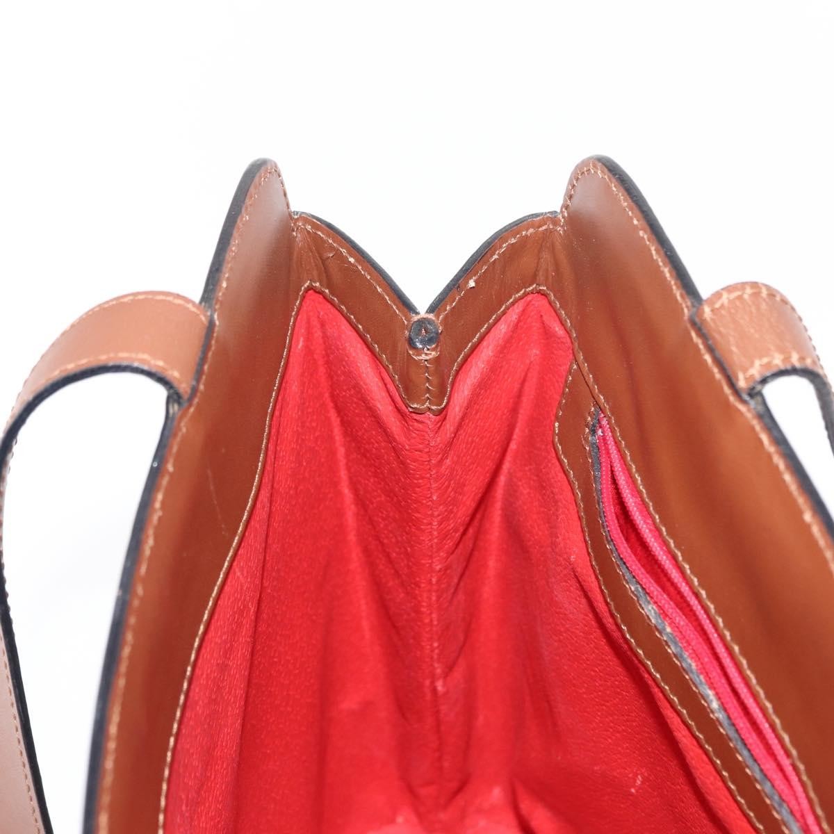 Celine Vintage Leather Brown Leather Shoulder Bag Bag (Pre-Owned)