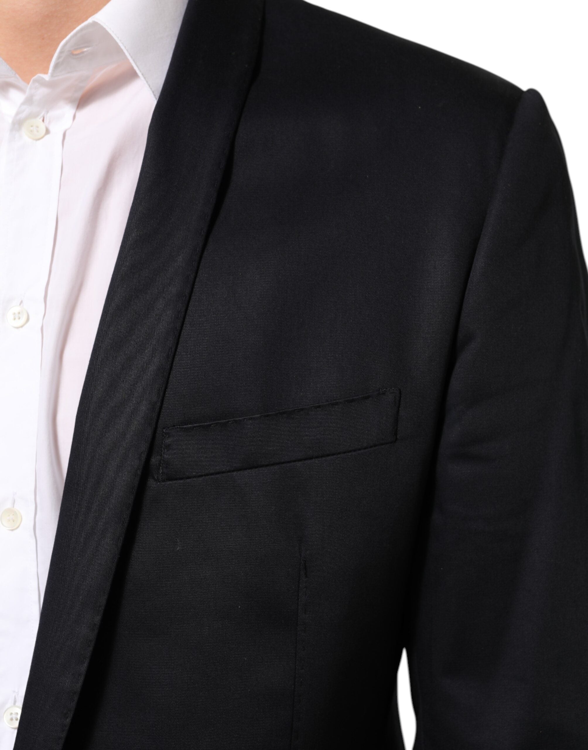 Dolce & Gabbana Blue Cotton 1 Button Suit Jacket Men's Blazer (Pre-Owned)