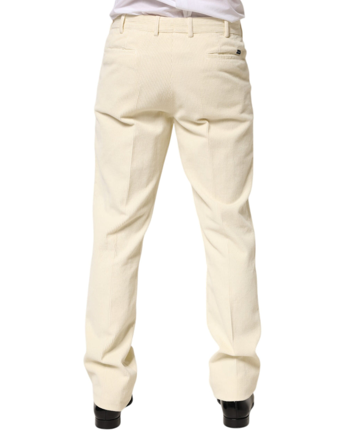 Burberry Beige Corduroy Cotton Straight Men Trouser Men's Pants