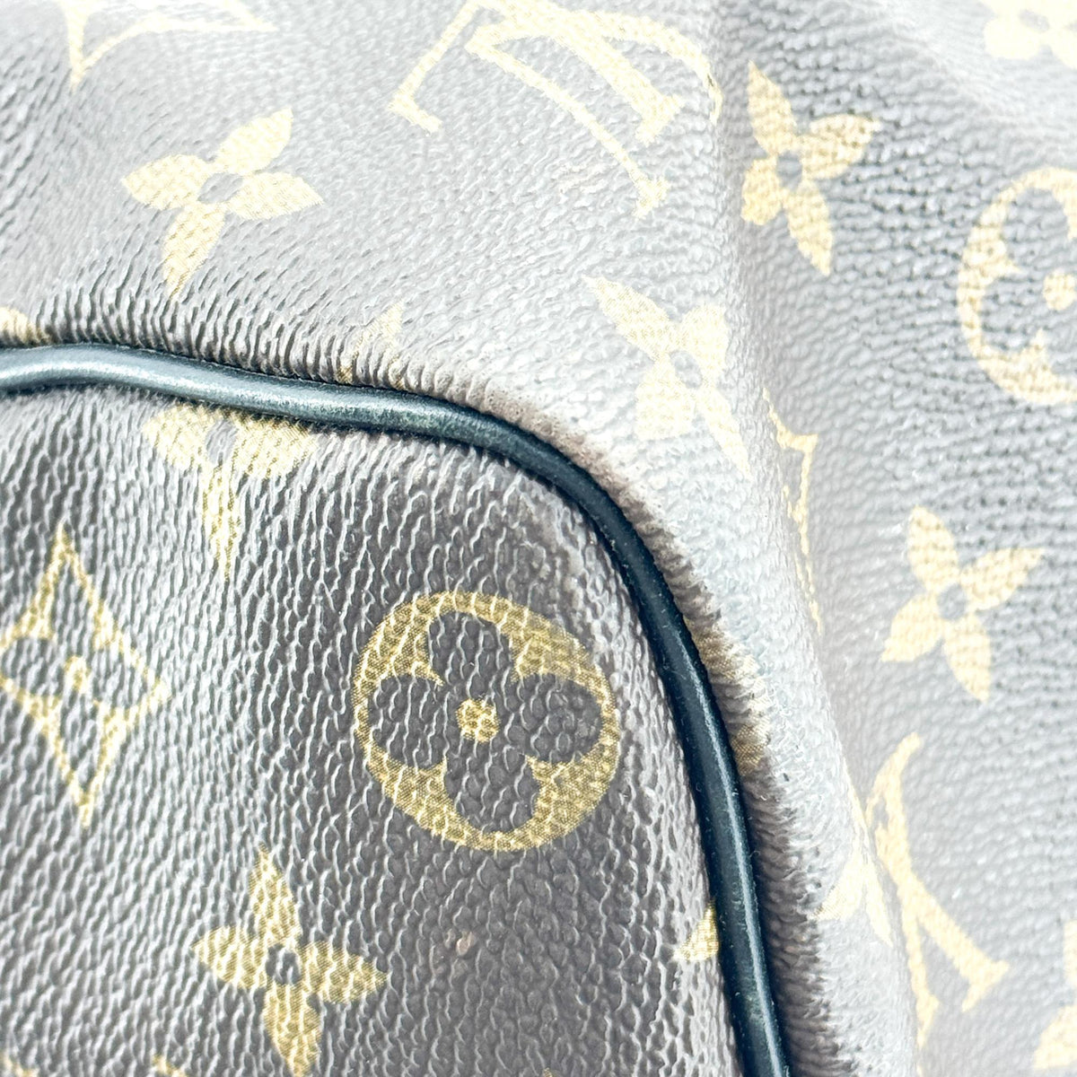 Louis Vuitton Keepall Bandouliere Macassar Monogram Canvas Brown Canvas Travel Bag Bag (Pre-Owned)