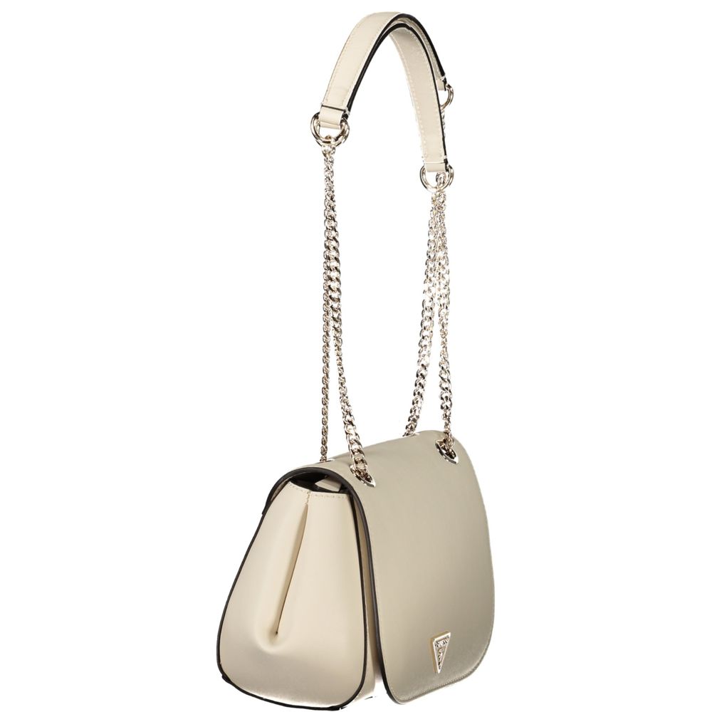 Guess Jeans Bianco Poliuretano Woman Women's Handbag