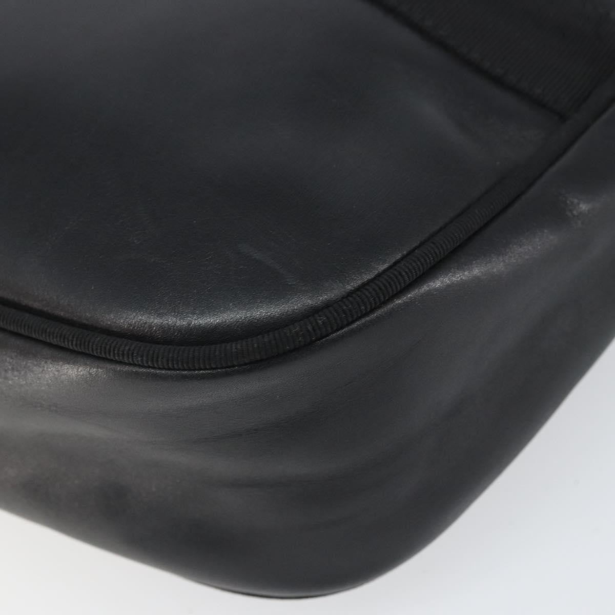 Salvatore Ferragamo Vara Bow Camera Leather Black Leather Shoulder Bag Bag (Pre-Owned)