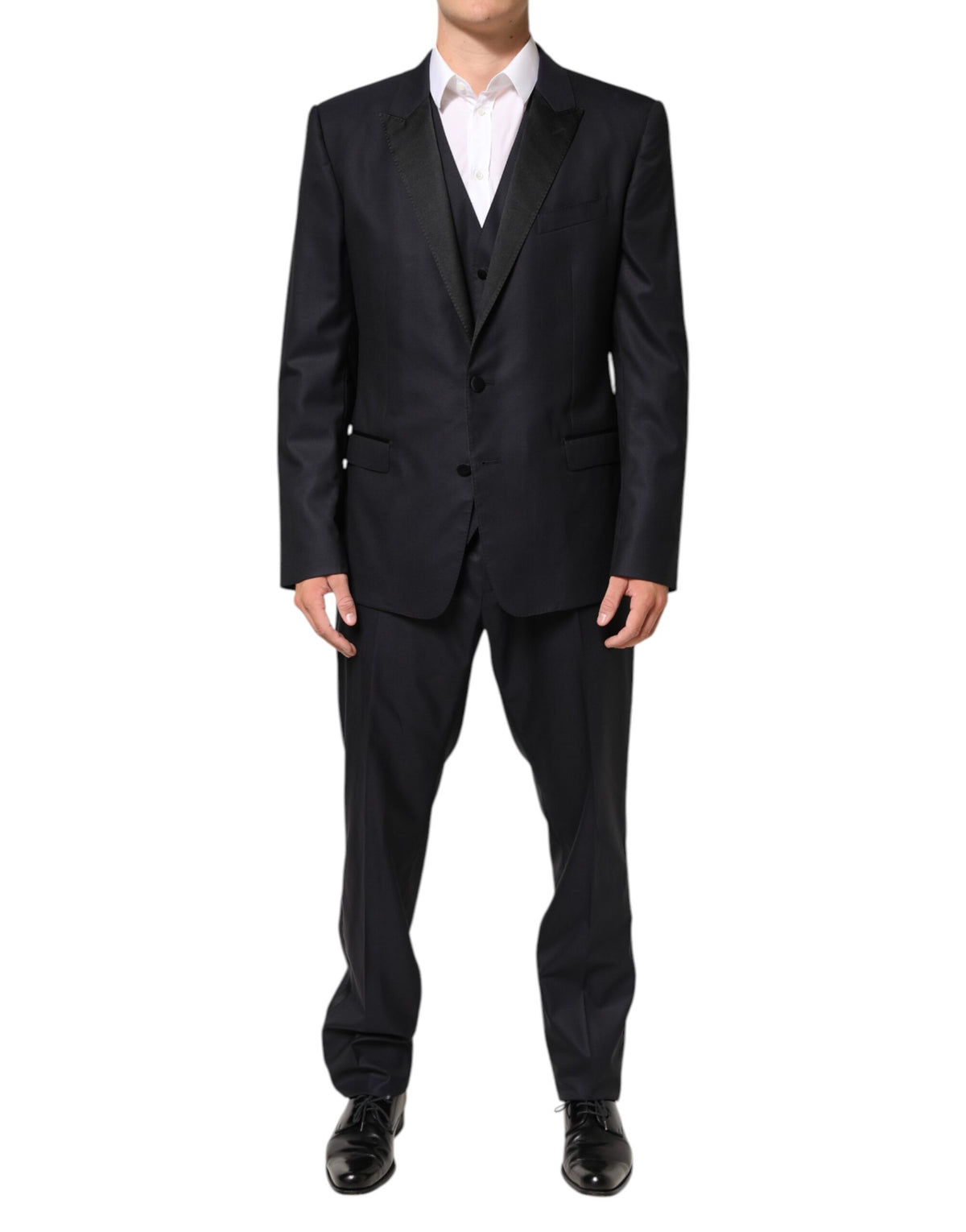 Dolce & Gabbana Dark Blue MARTINI 2 Buttons Men's 3 Piece Men's Suit