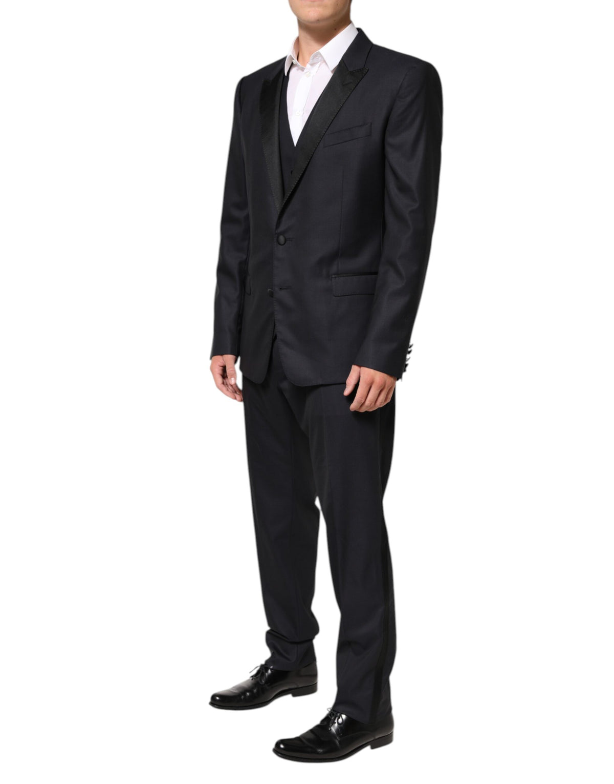 Dolce & Gabbana Dark Blue MARTINI 2 Buttons Men's 3 Piece Men's Suit