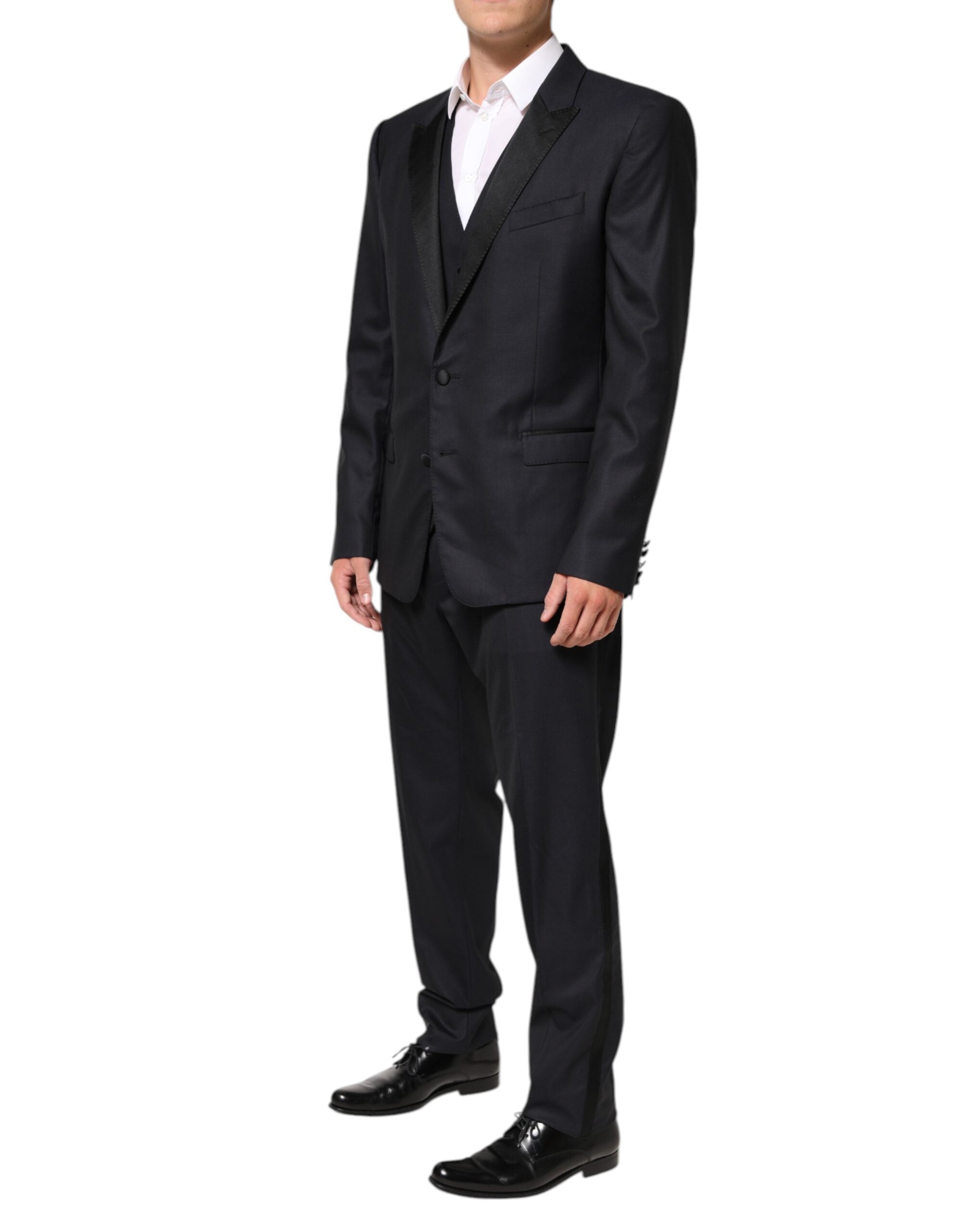 Dolce & Gabbana Dark Blue MARTINI 2 Buttons Men's 3 Piece Men's Suit