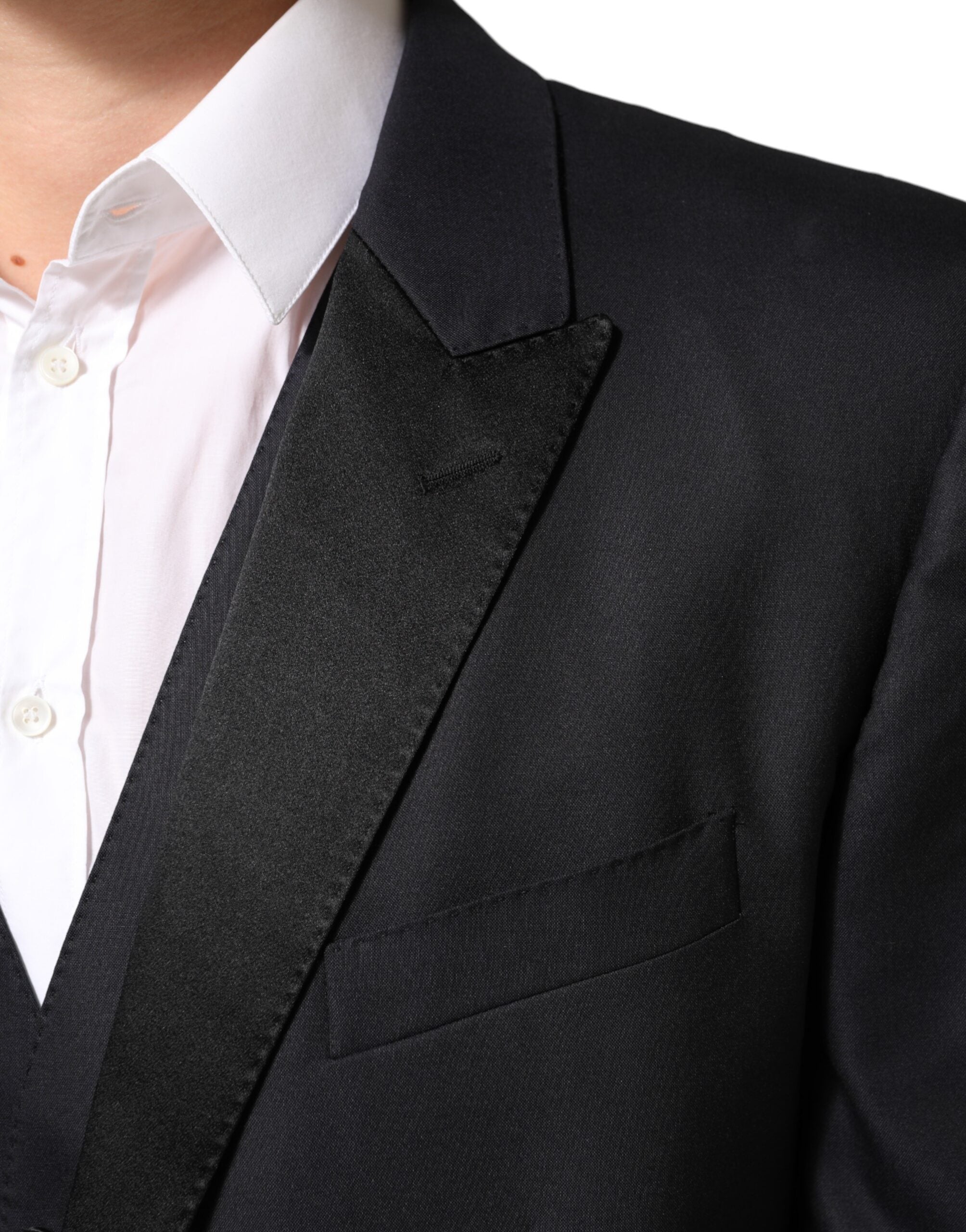 Dolce & Gabbana Dark Blue MARTINI 2 Buttons Men's 3 Piece Men's Suit