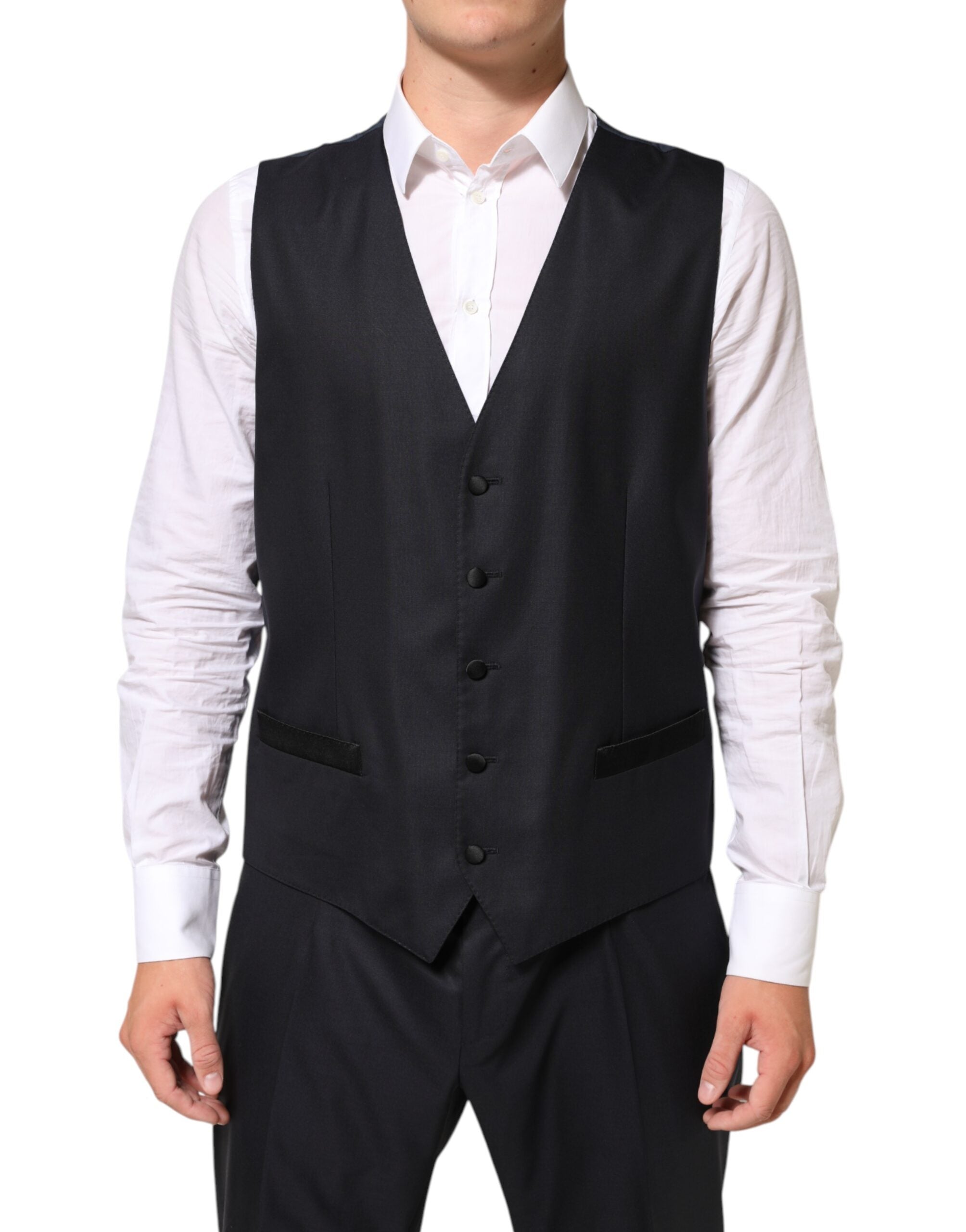 Dolce & Gabbana Dark Blue MARTINI 2 Buttons Men's 3 Piece Men's Suit