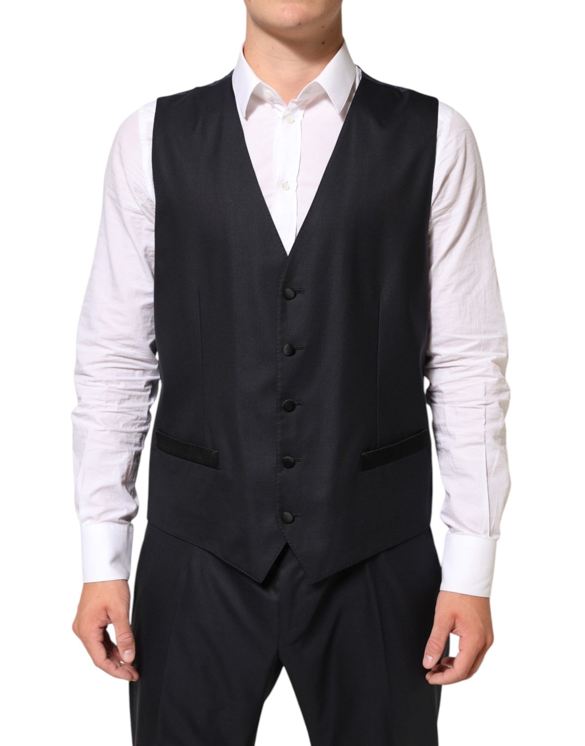 Dolce & Gabbana Dark Blue MARTINI 2 Buttons Men's 3 Piece Men's Suit