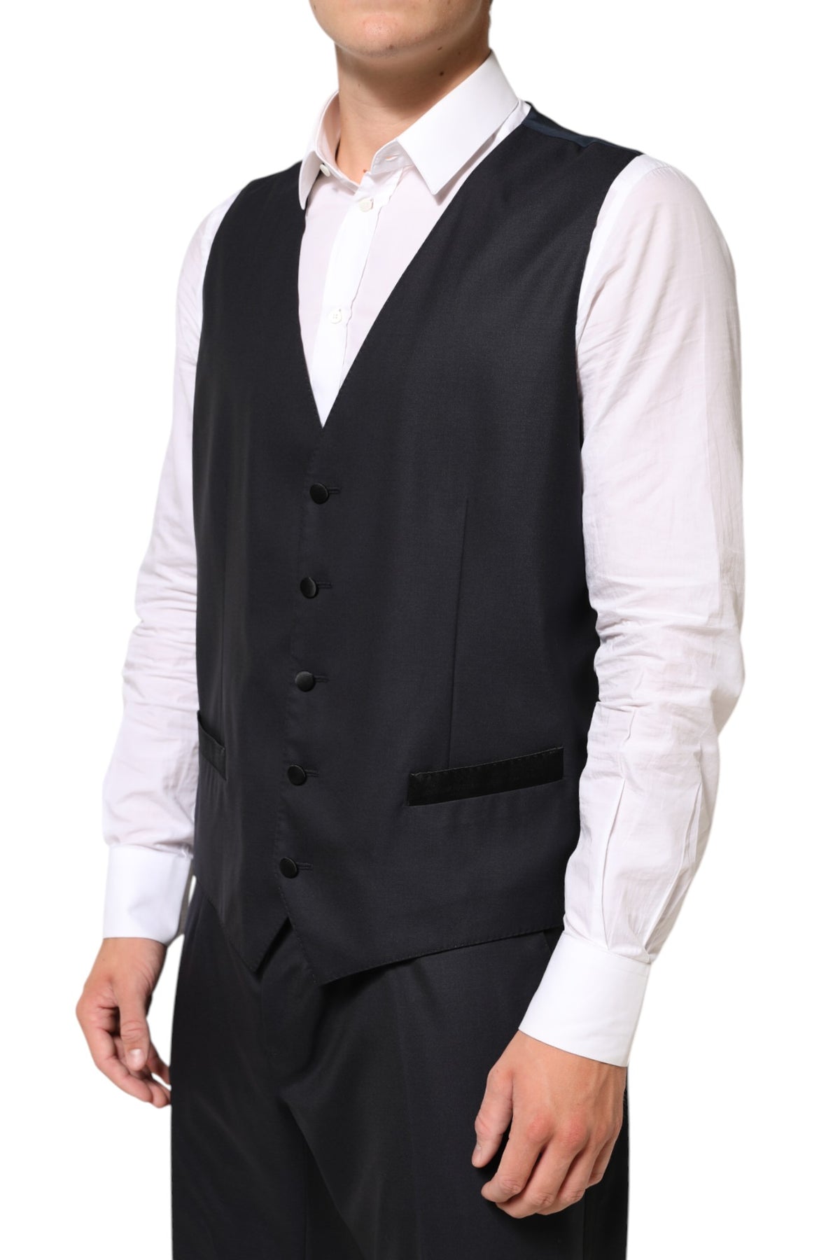 Dolce & Gabbana Dark Blue MARTINI 2 Buttons Men's 3 Piece Men's Suit