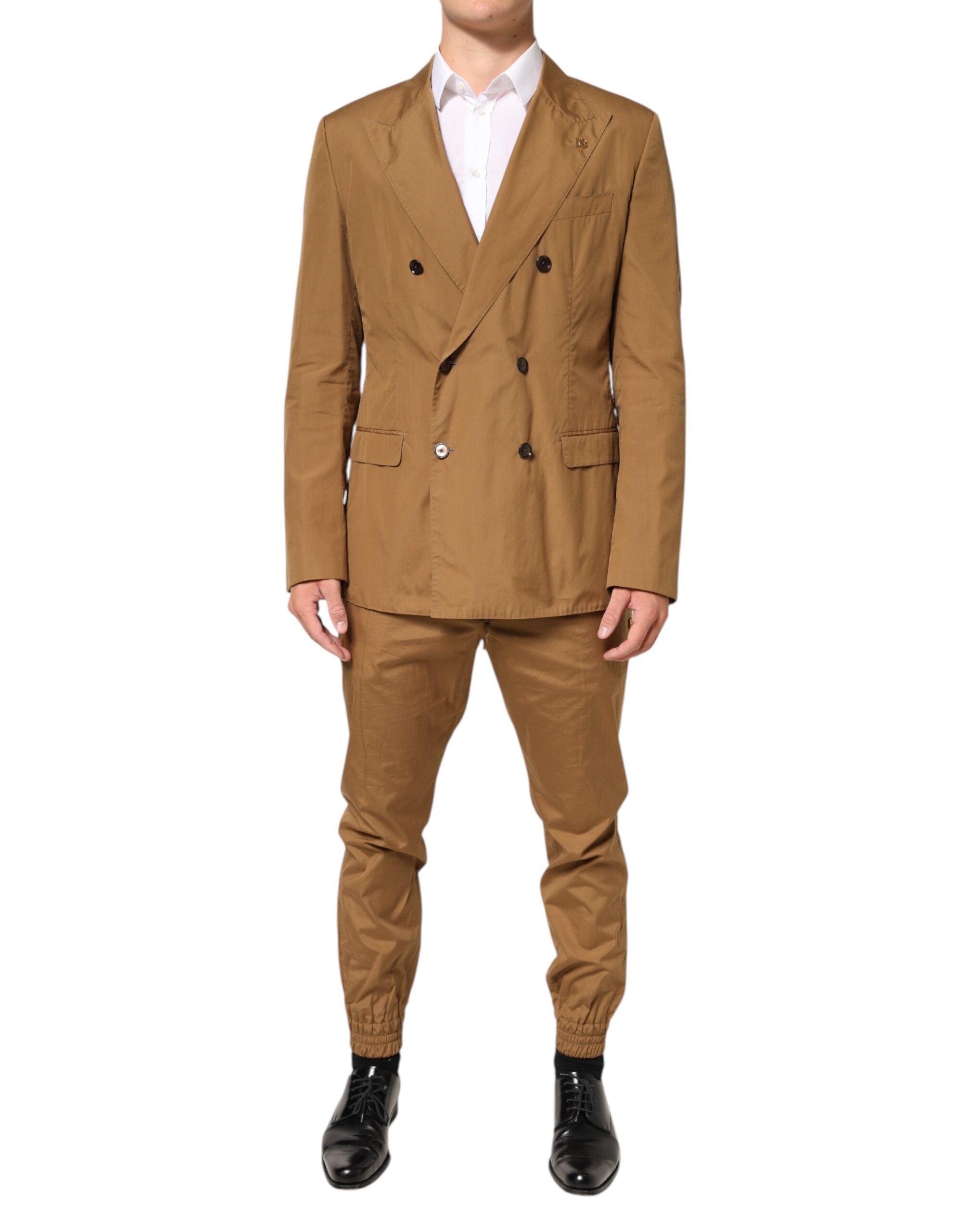 Dolce & Gabbana Brown TAORMINA Double-Breasted 2 Piece Men's Suit