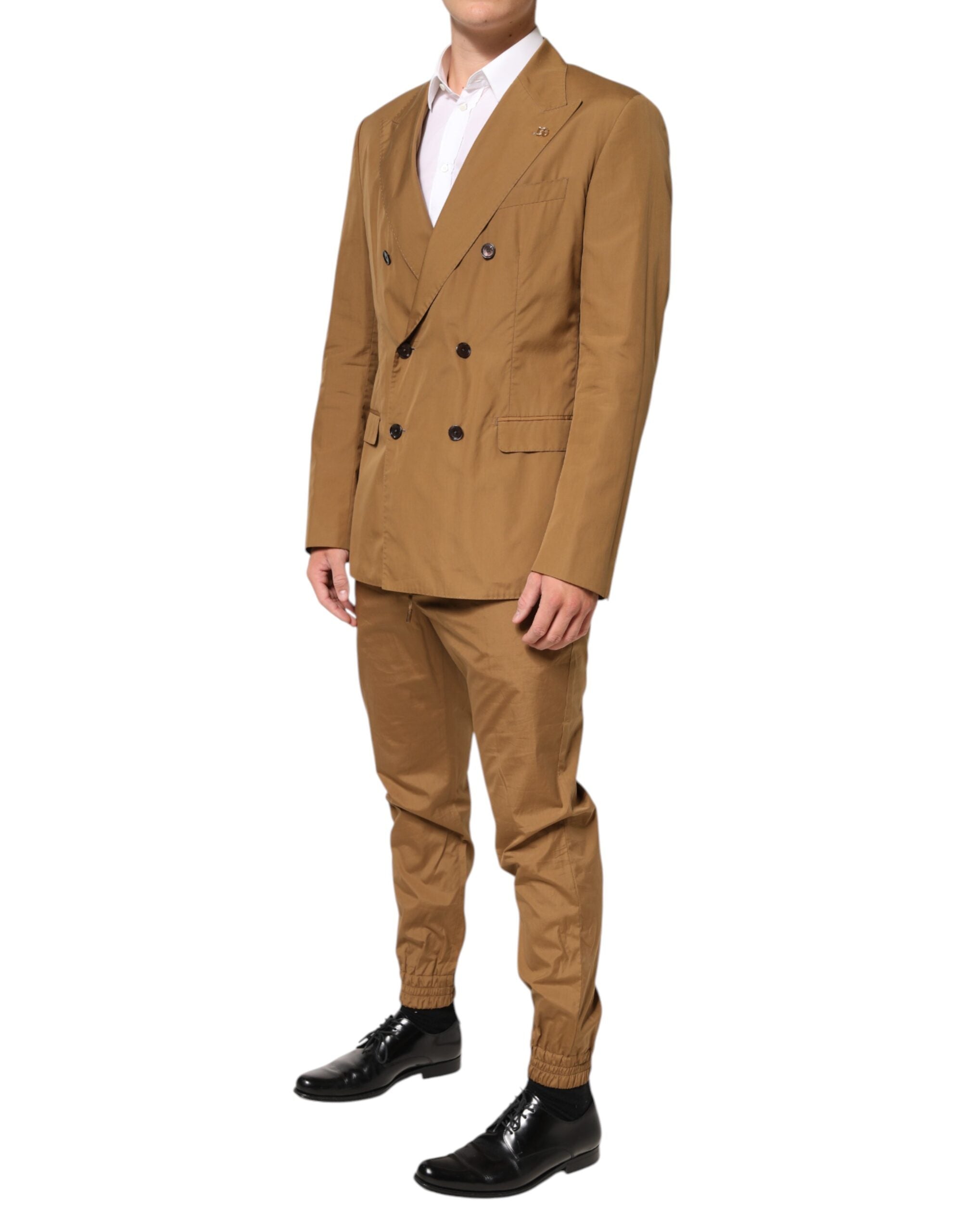 Dolce & Gabbana Brown TAORMINA Double-Breasted 2 Piece Men's Suit