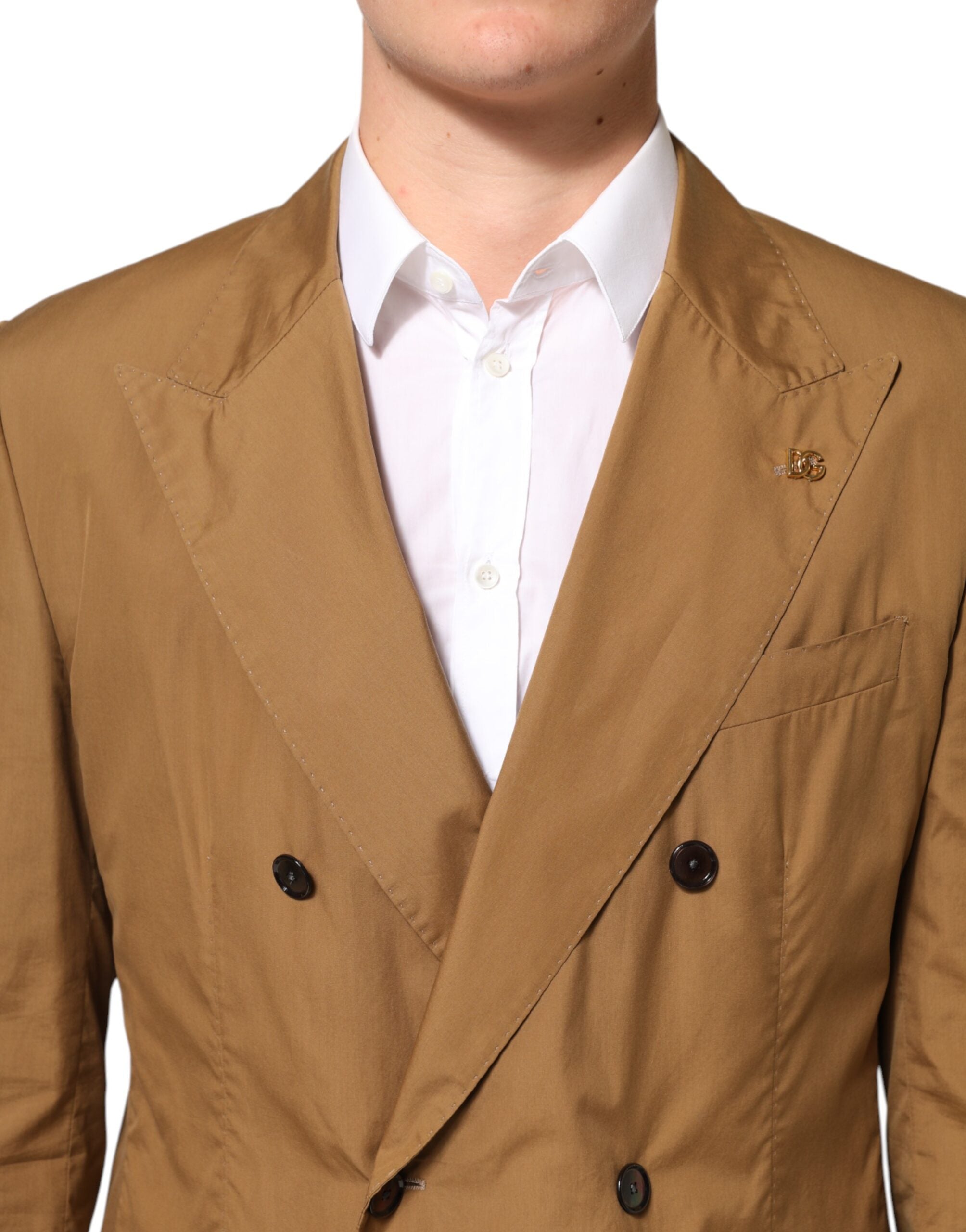 Dolce & Gabbana Brown TAORMINA Double-Breasted 2 Piece Men's Suit