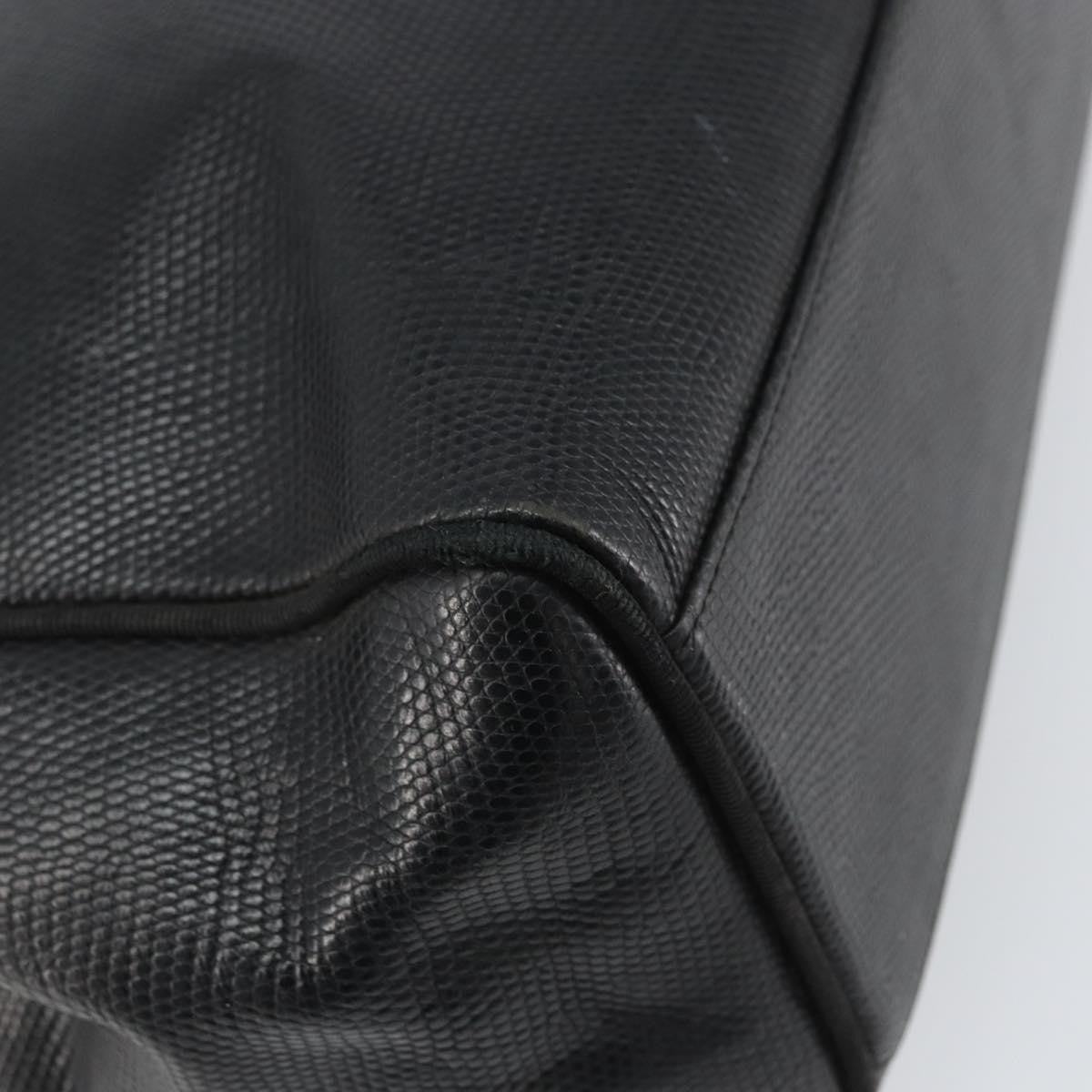 Salvatore Ferragamo Vala Tote Leather Black Leather Shoulder Bag Bag (Pre-Owned)