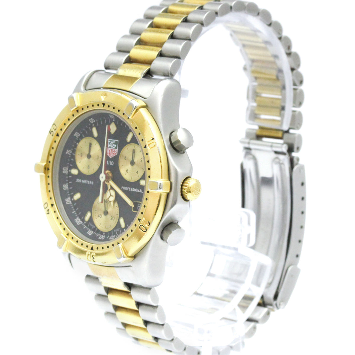 Tag Heuer Sel Professional 200M Quartz Stainless Steel And Gold Plated Watch (Pre-Owned)