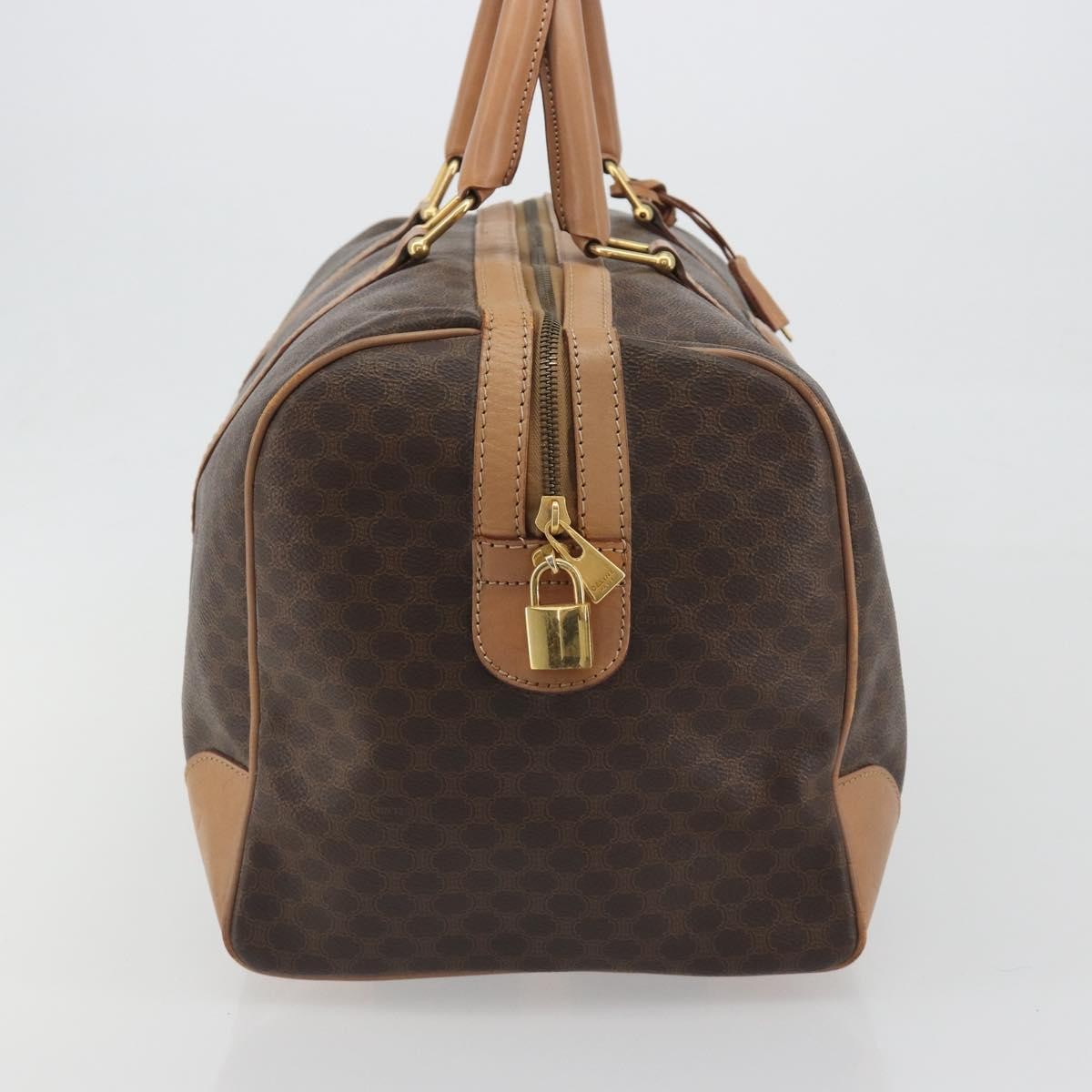 Celine Vintage Toile Triomphe Brown Canvas Travel Bag Bag (Pre-Owned)