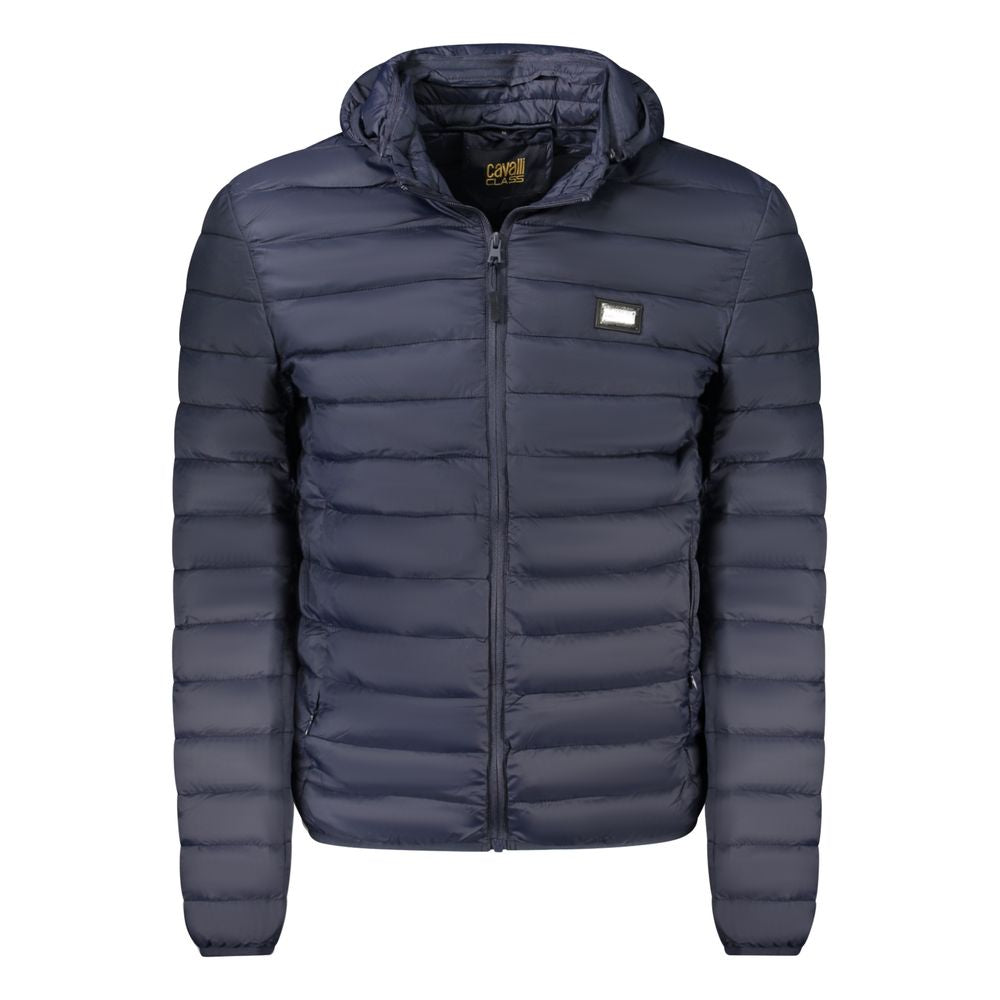 Cavalli Class Blu Polyester Men Light Men's Jacket