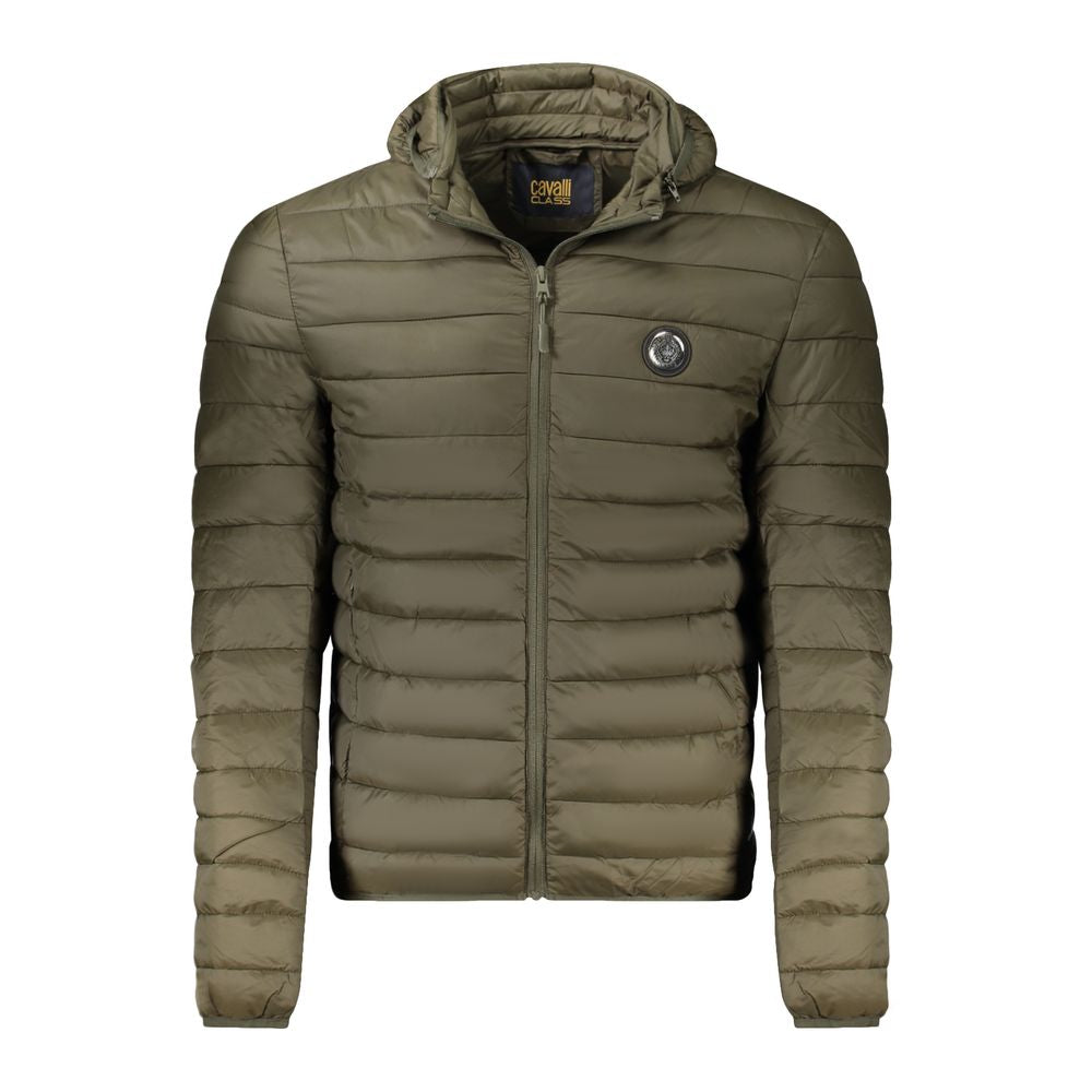 Cavalli Class Green Polyester Light Men's Jacket