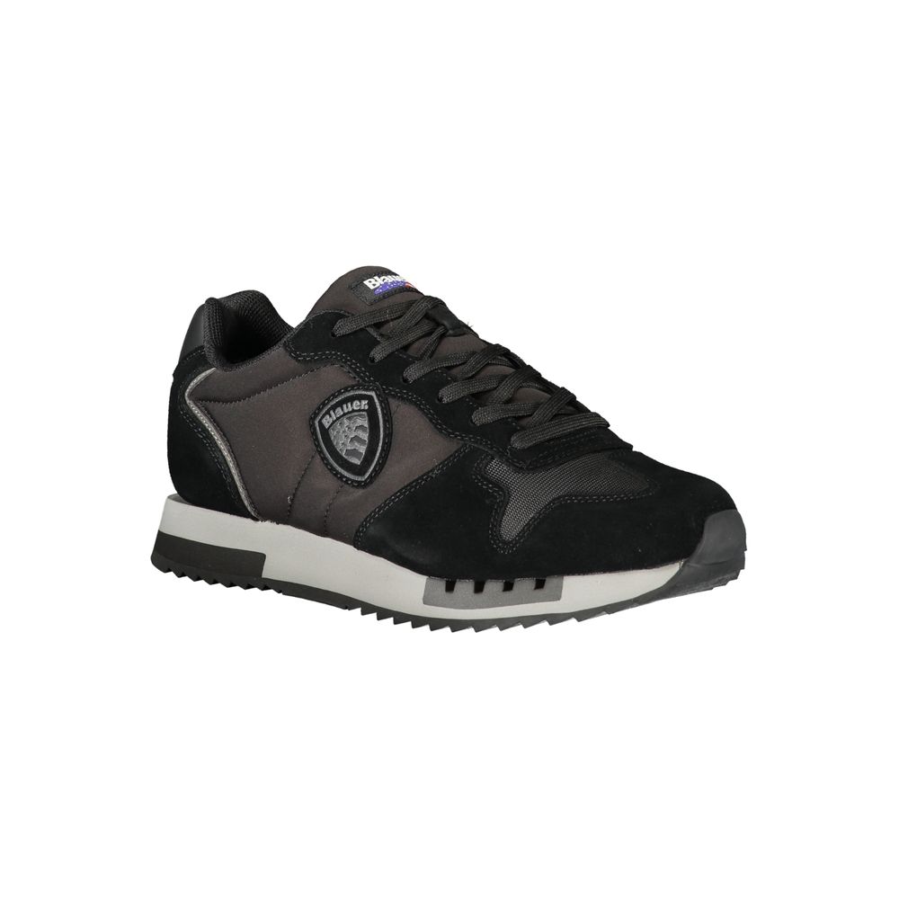 Blauer Black Polyurethane Men Men's Sneaker