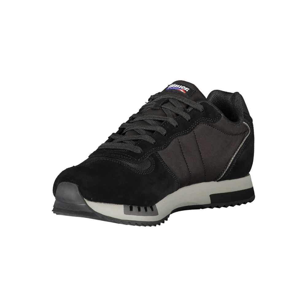 Blauer Black Polyurethane Men Men's Sneaker