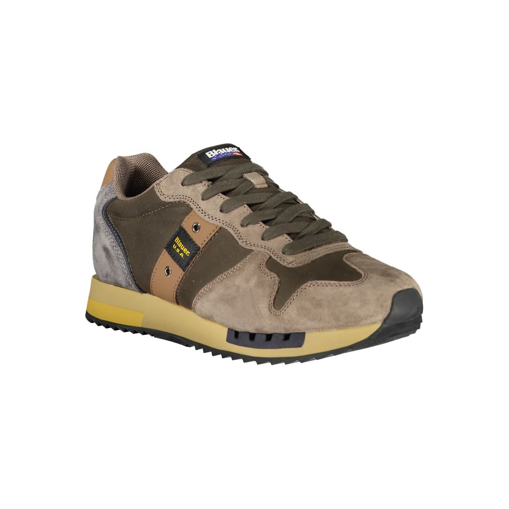 Blauer Green Leather Men Men's Sneaker