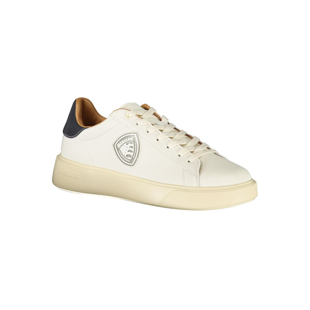 Blauer White Polyester Men Men's Sneaker