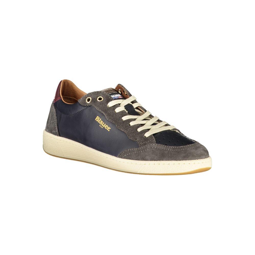 Blauer Blue Leather Men Men's Sneaker