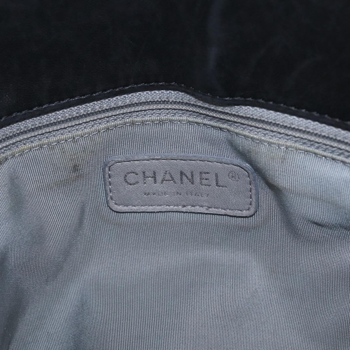 Chanel Lipstick Open Patent Vinyl Black Patent_Leather Tote Bag Bag (Pre-Owned)
