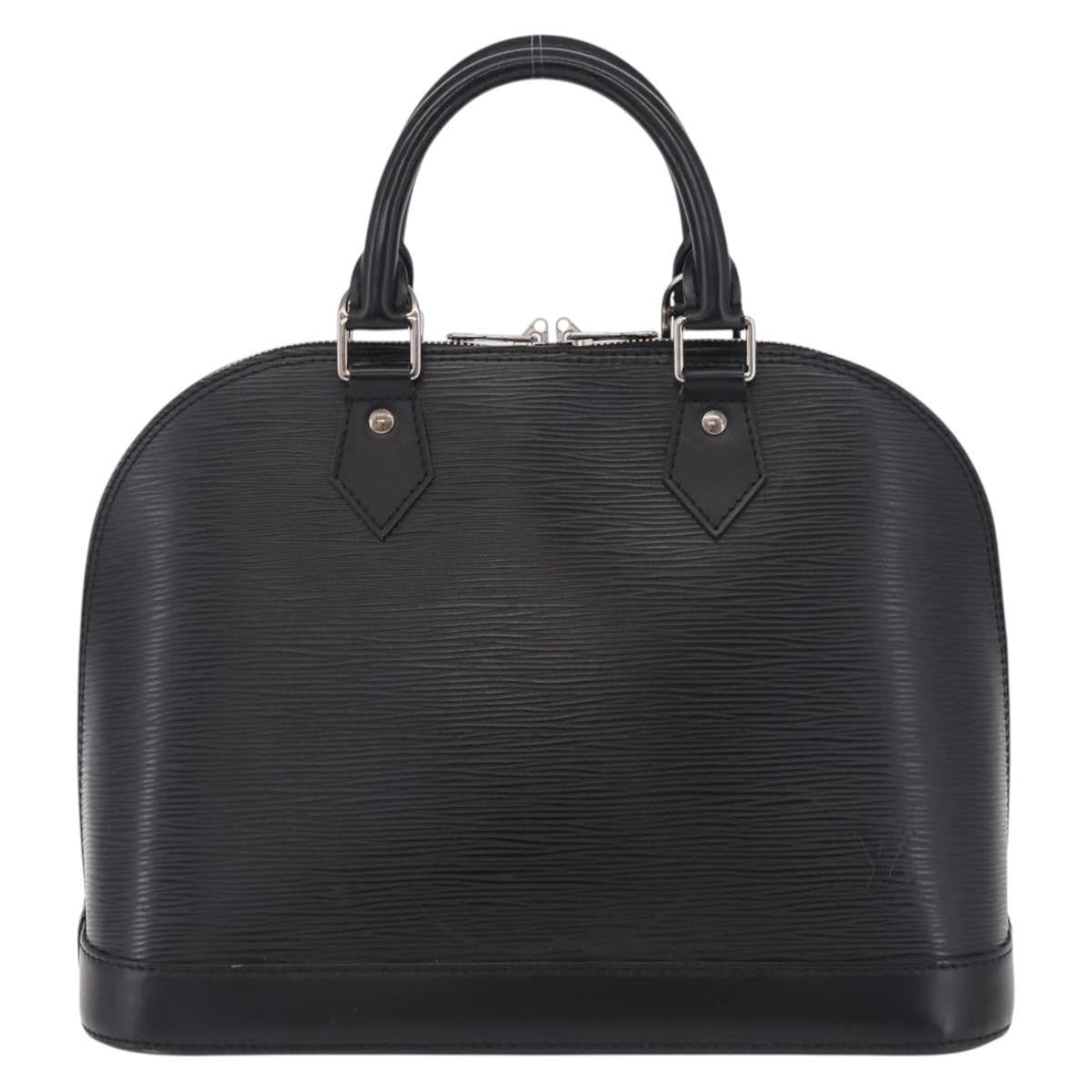 Louis Vuitton Alma Epi Leather Black Leather Handbag (Pre-Owned)