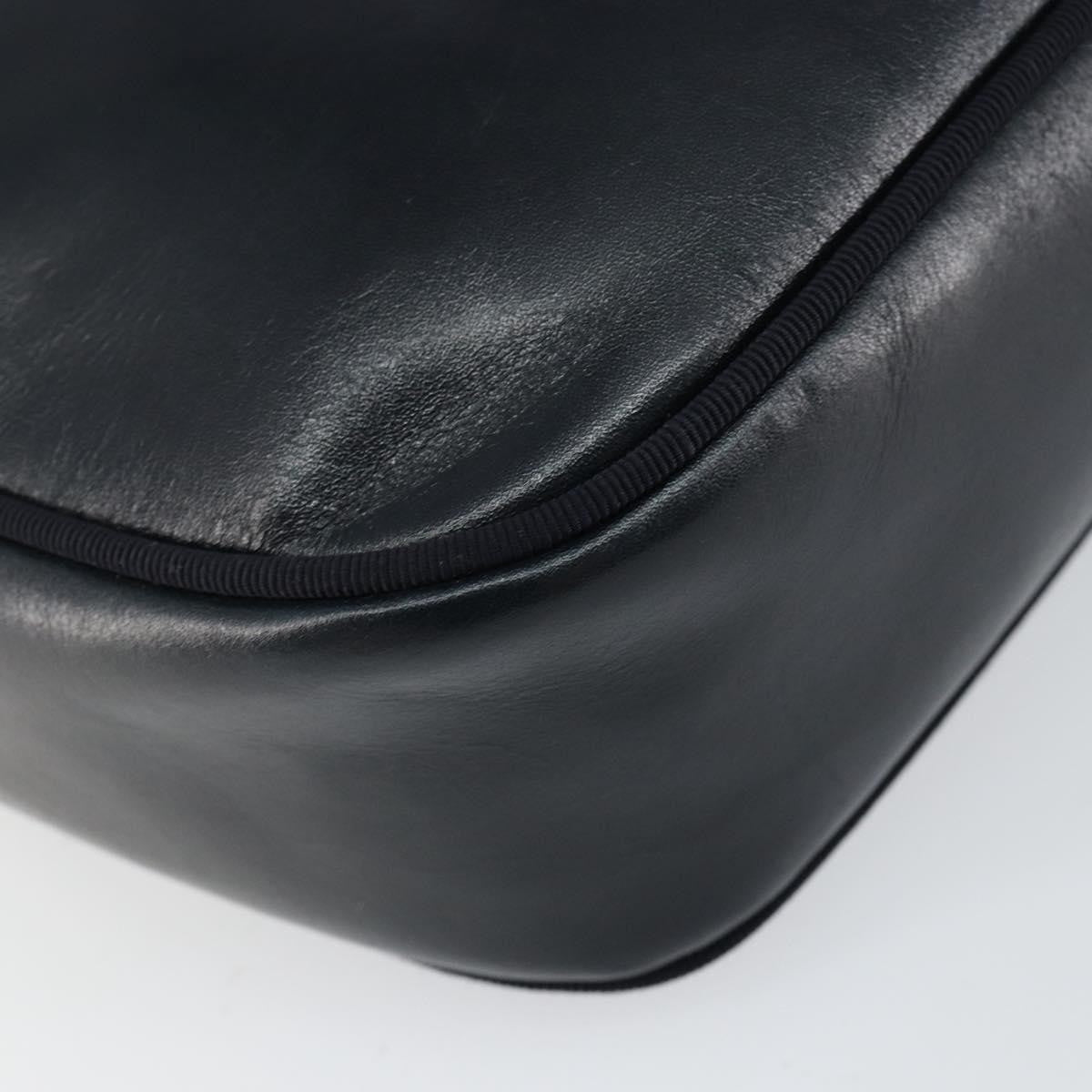 Salvatore Ferragamo Vala Leather Navy Leather Shoulder Bag Bag (Pre-Owned)