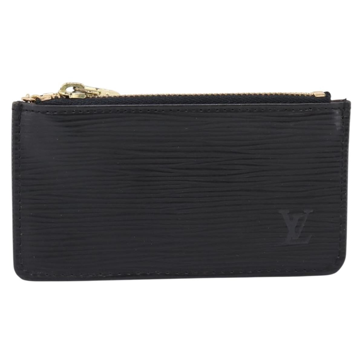 Louis Vuitton Pochette Clés Epi Black Leather Wallets Accessory (Pre-Owned)