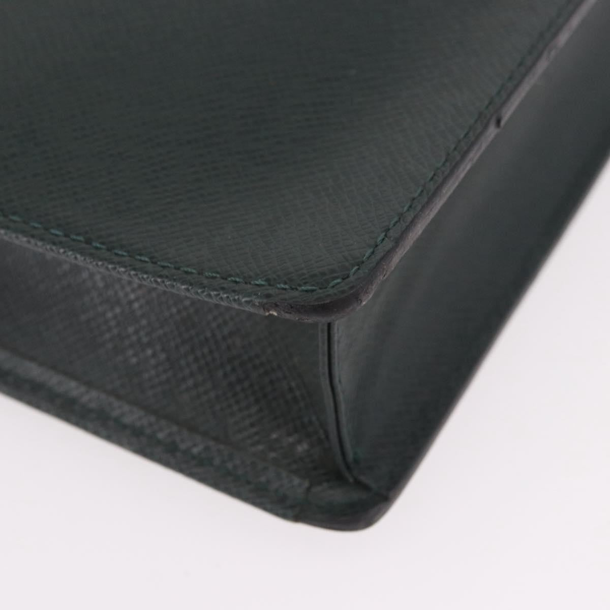 Louis Vuitton Robusto Taiga Green Leather Briefcase Bag (Pre-Owned)