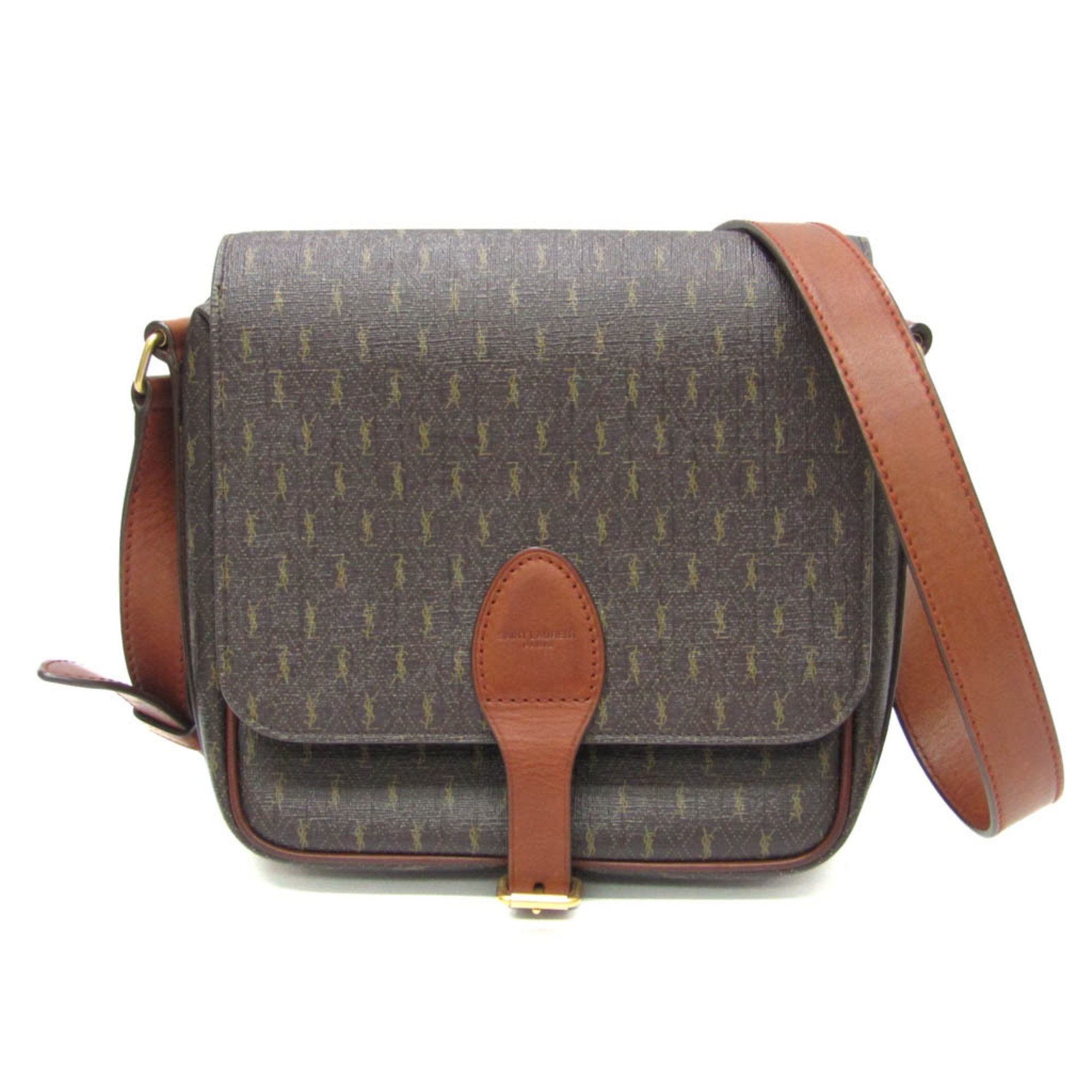 Saint Laurent Brown Leather Shoulder Bag (Pre-Owned)