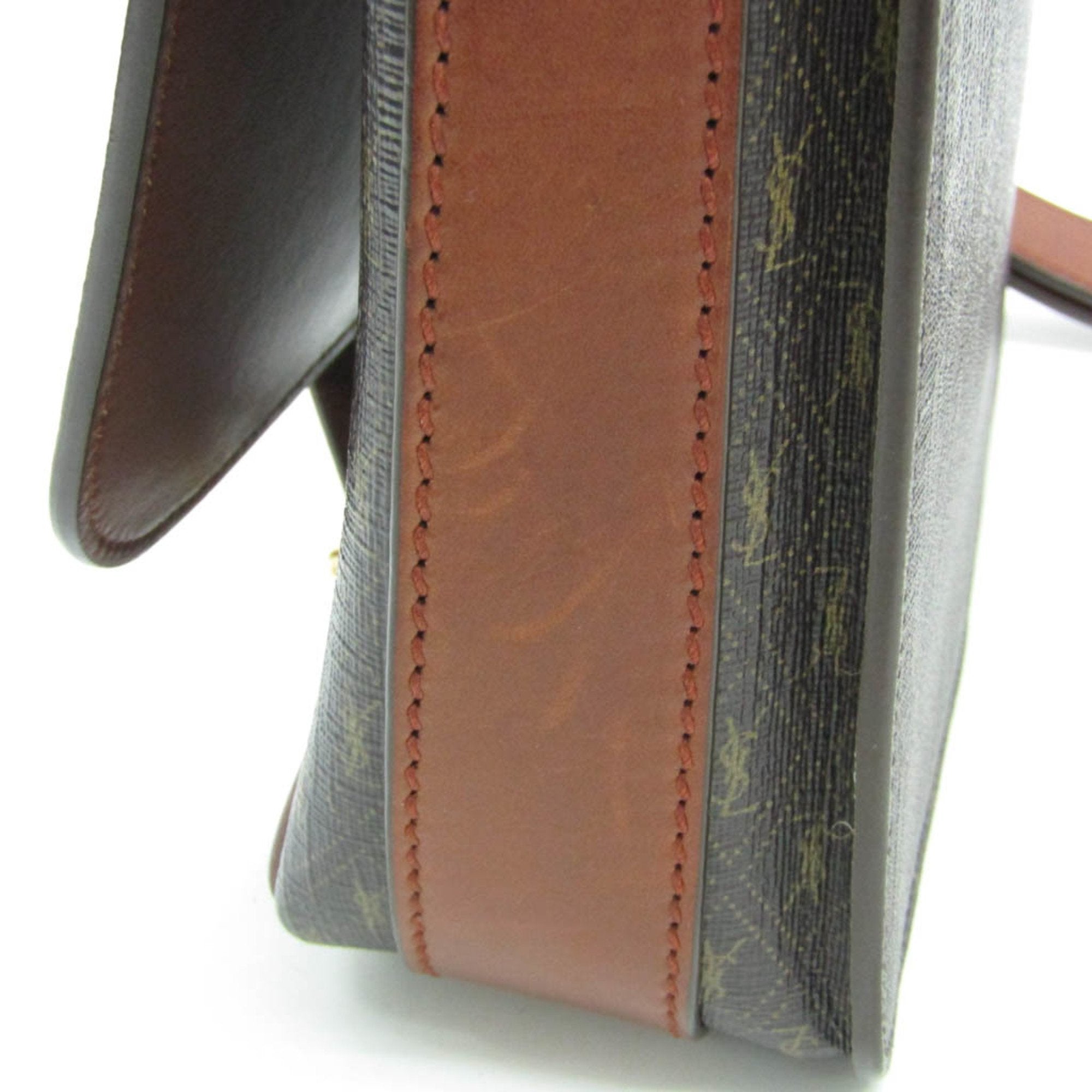 Saint Laurent Brown Leather Shoulder Bag (Pre-Owned)