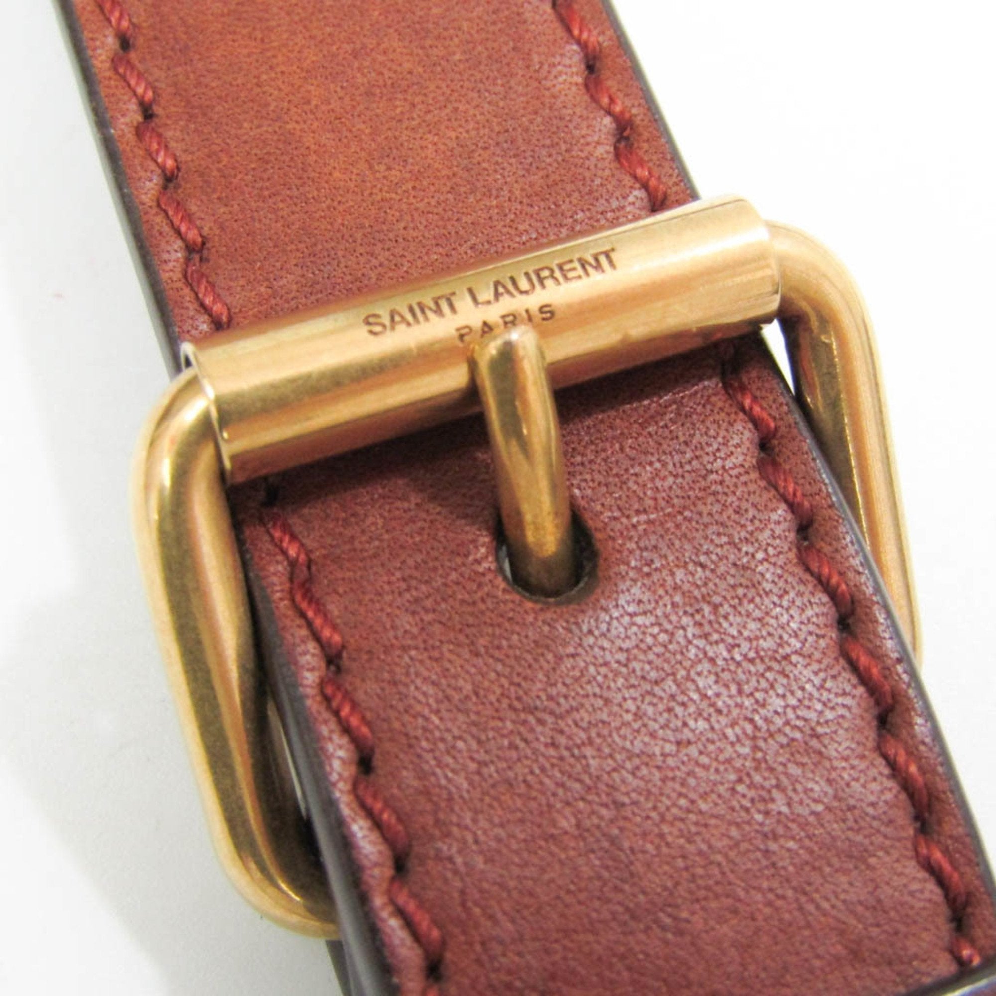 Saint Laurent Brown Leather Shoulder Bag (Pre-Owned)