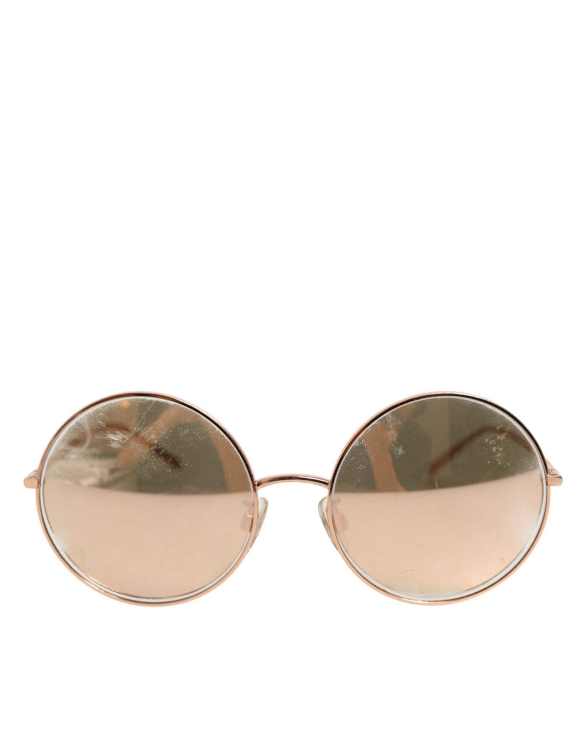 Dolce & Gabbana DG2215K Gold Metal Round Shades Eyewear Women's Sunglasses (Pre-Owned)
