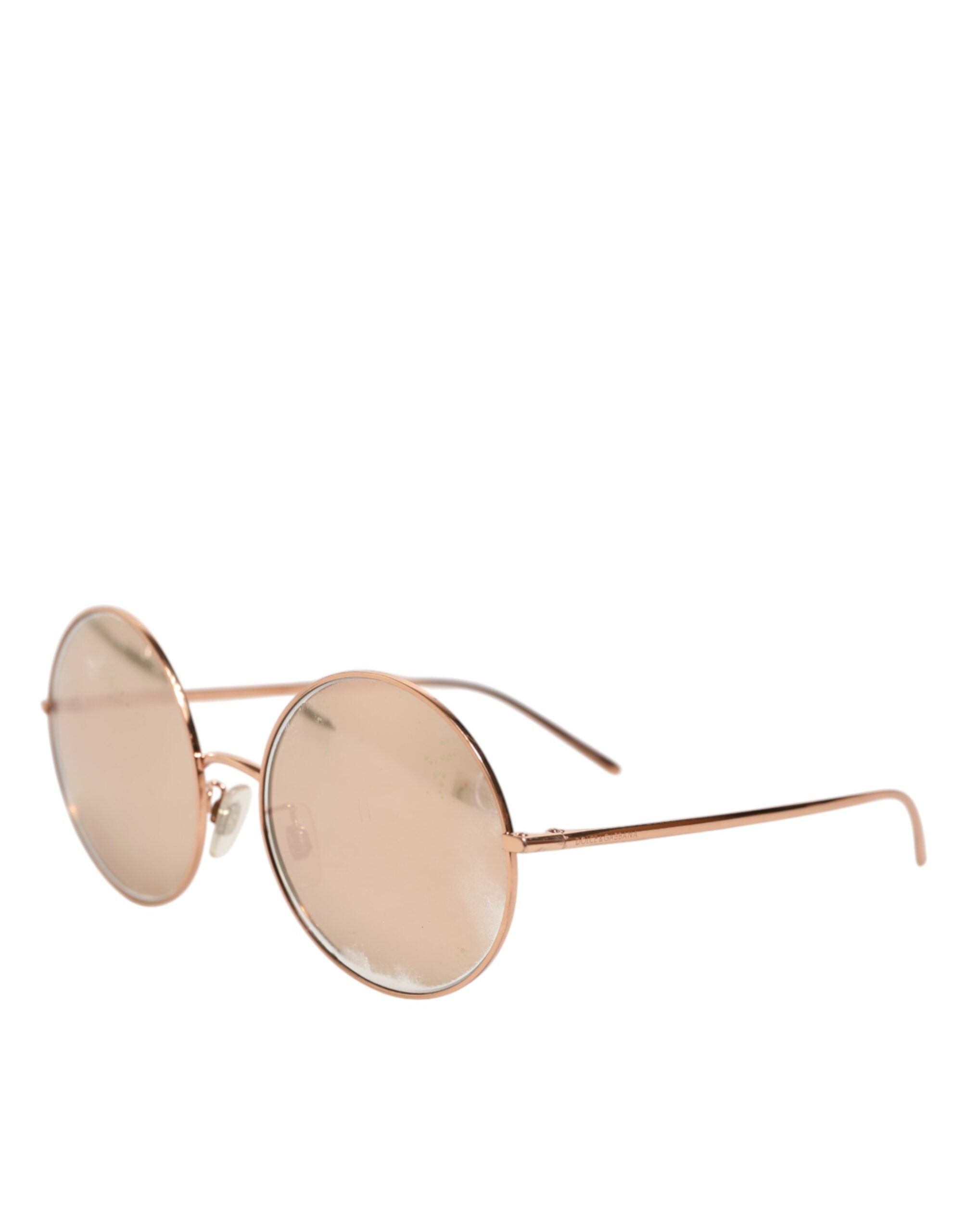 Dolce & Gabbana DG2215K Gold Metal Round Shades Eyewear Women's Sunglasses (Pre-Owned)