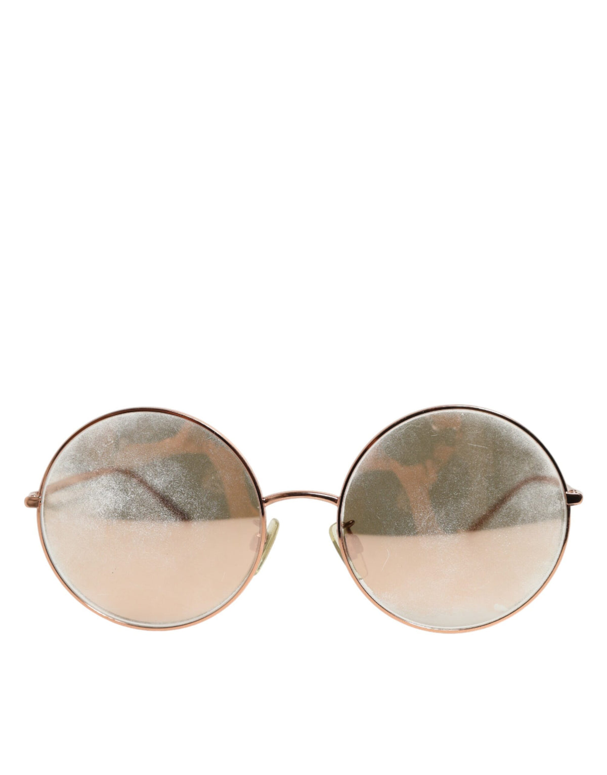 Dolce & Gabbana DG2215K Gold Metal Round Shades Eyewear Women's Sunglasses (Pre-Owned)