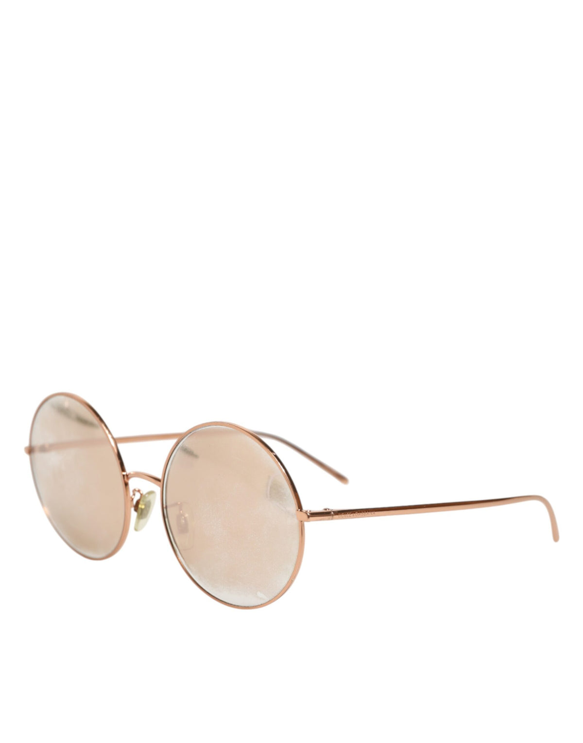 Dolce & Gabbana DG2215K Gold Metal Round Shades Eyewear Women's Sunglasses (Pre-Owned)