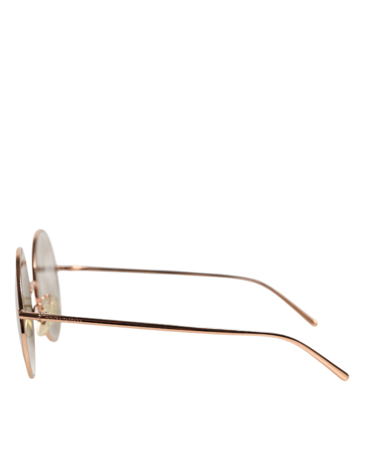 Dolce & Gabbana DG2215K Gold Metal Round Shades Eyewear Women's Sunglasses (Pre-Owned)