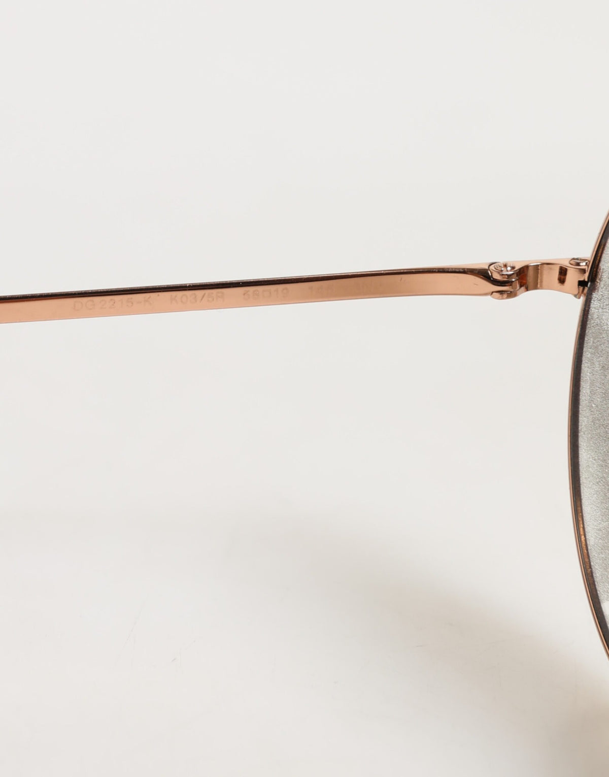Dolce & Gabbana DG2215K Gold Metal Round Shades Eyewear Women's Sunglasses (Pre-Owned)