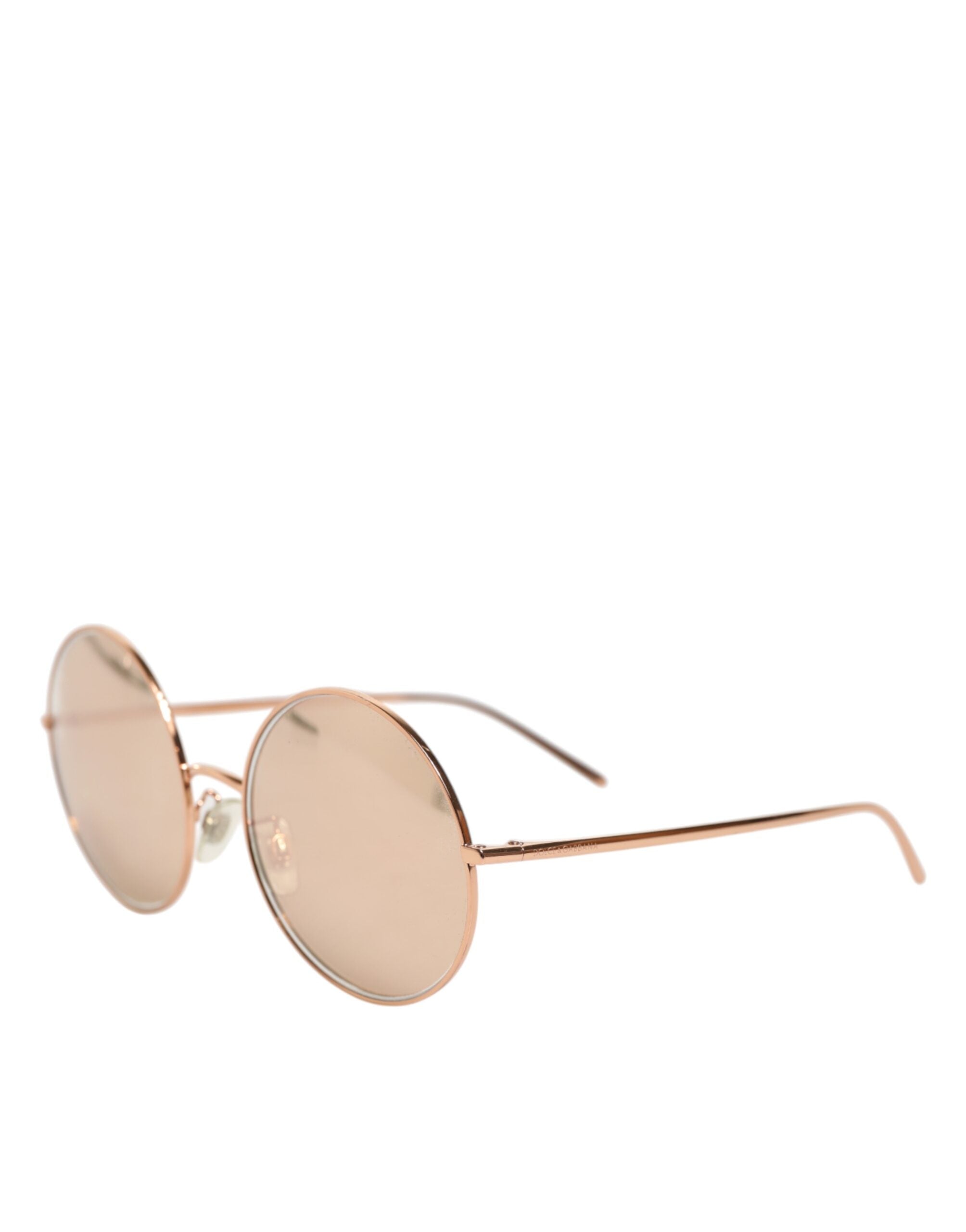 Dolce & Gabbana DG2215K Gold Metal Round Shades Eyewear Women's Sunglasses (Pre-Owned)
