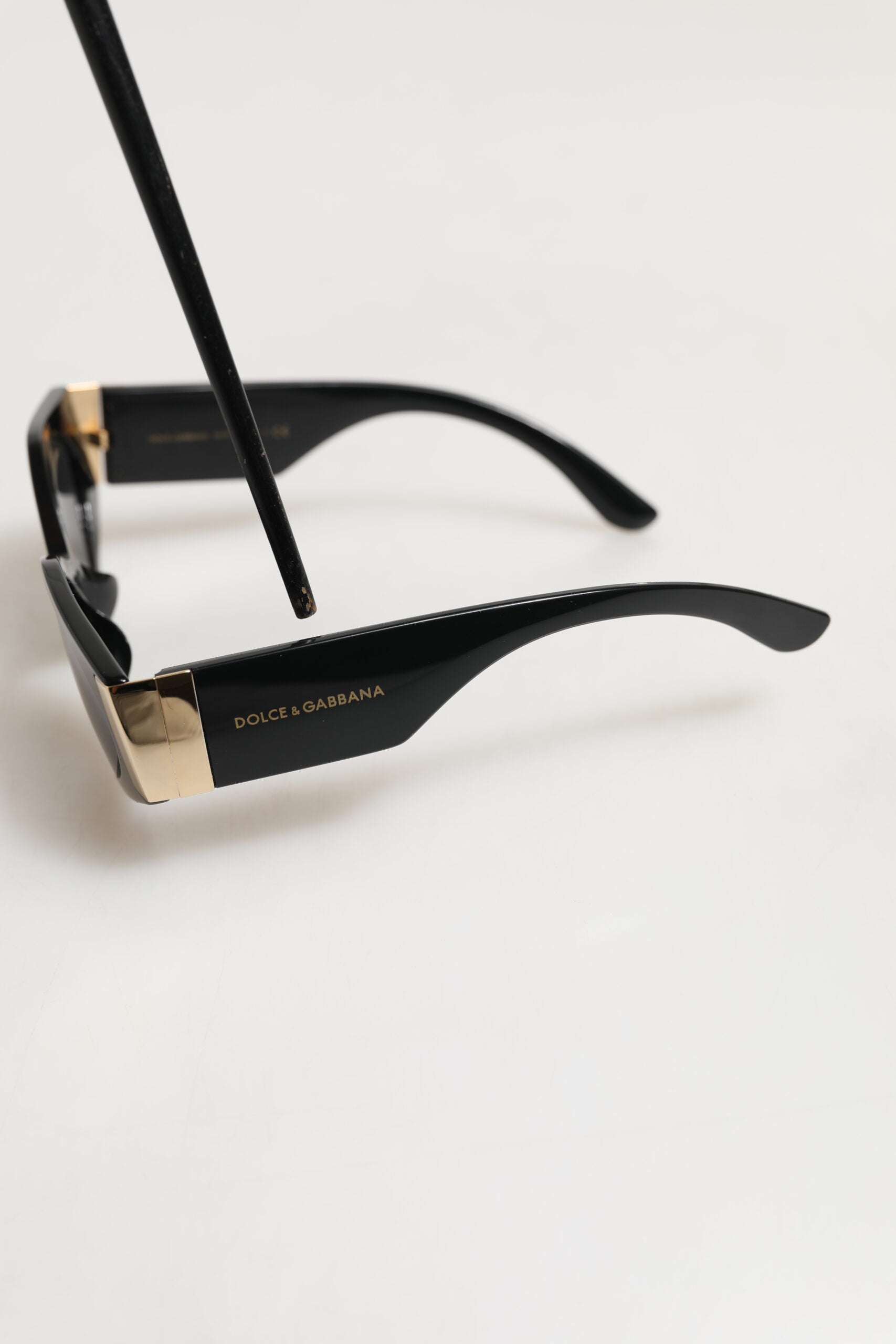 Dolce & Gabbana DG4396 Gray Gradient Black Irregular Frame Women's Sunglasses (Pre-Owned)