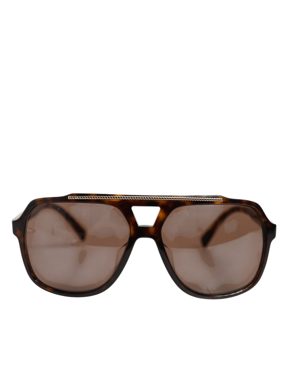 Dolce & Gabbana Dark Brown Tortoise Shell Pilot Frame Women's Sunglasses (Pre-Owned)