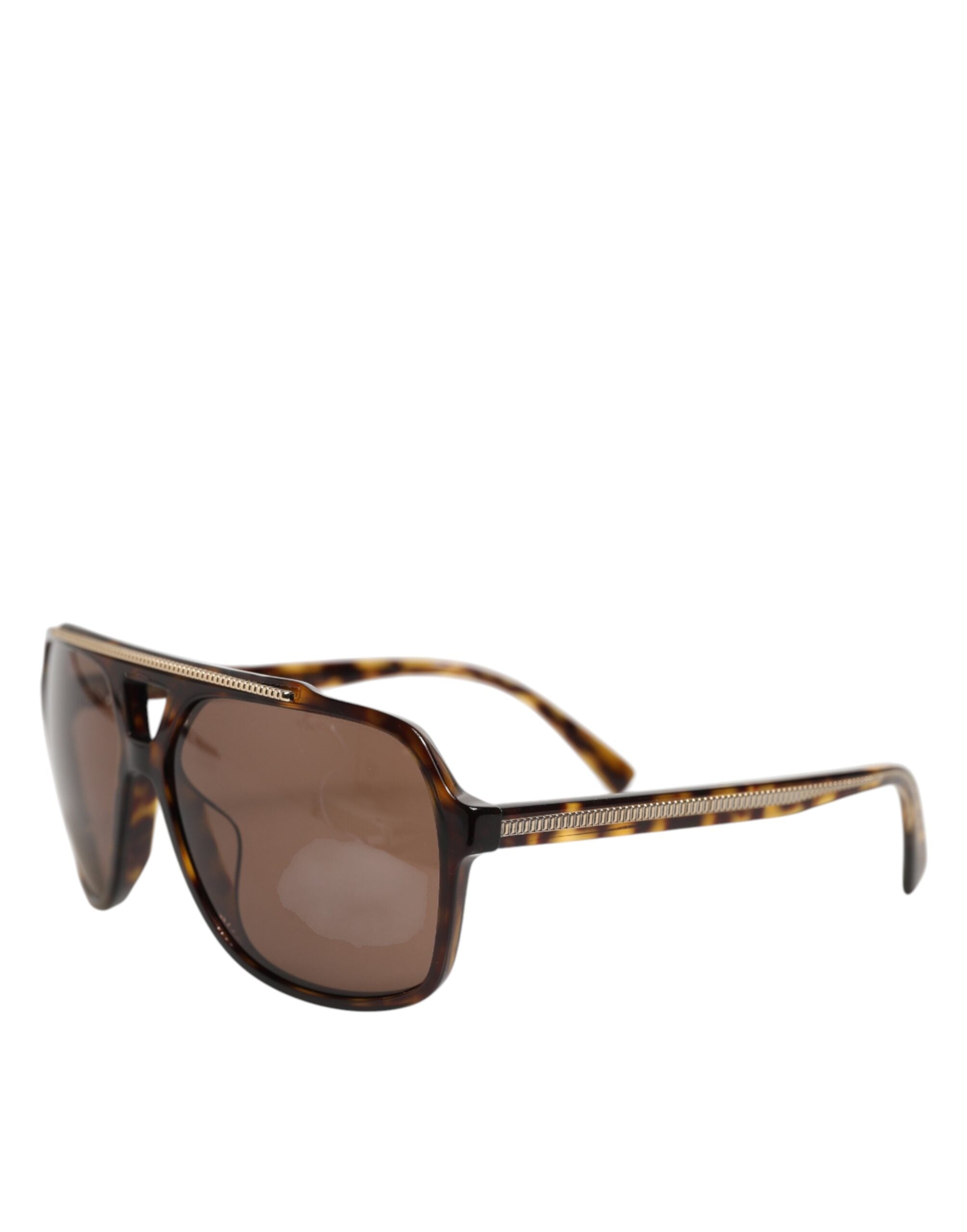 Dolce & Gabbana Dark Brown Tortoise Shell Pilot Frame Women's Sunglasses (Pre-Owned)