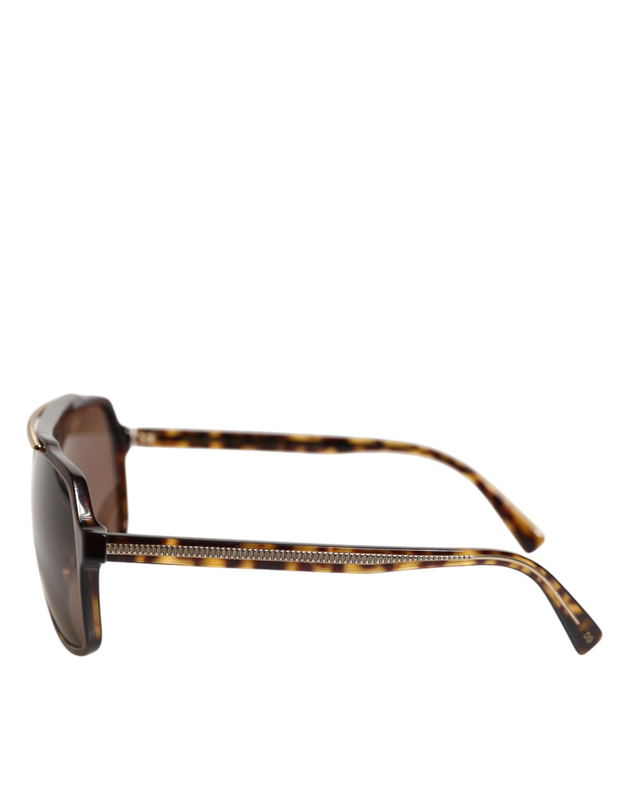 Dolce & Gabbana Dark Brown Tortoise Shell Pilot Frame Women's Sunglasses (Pre-Owned)