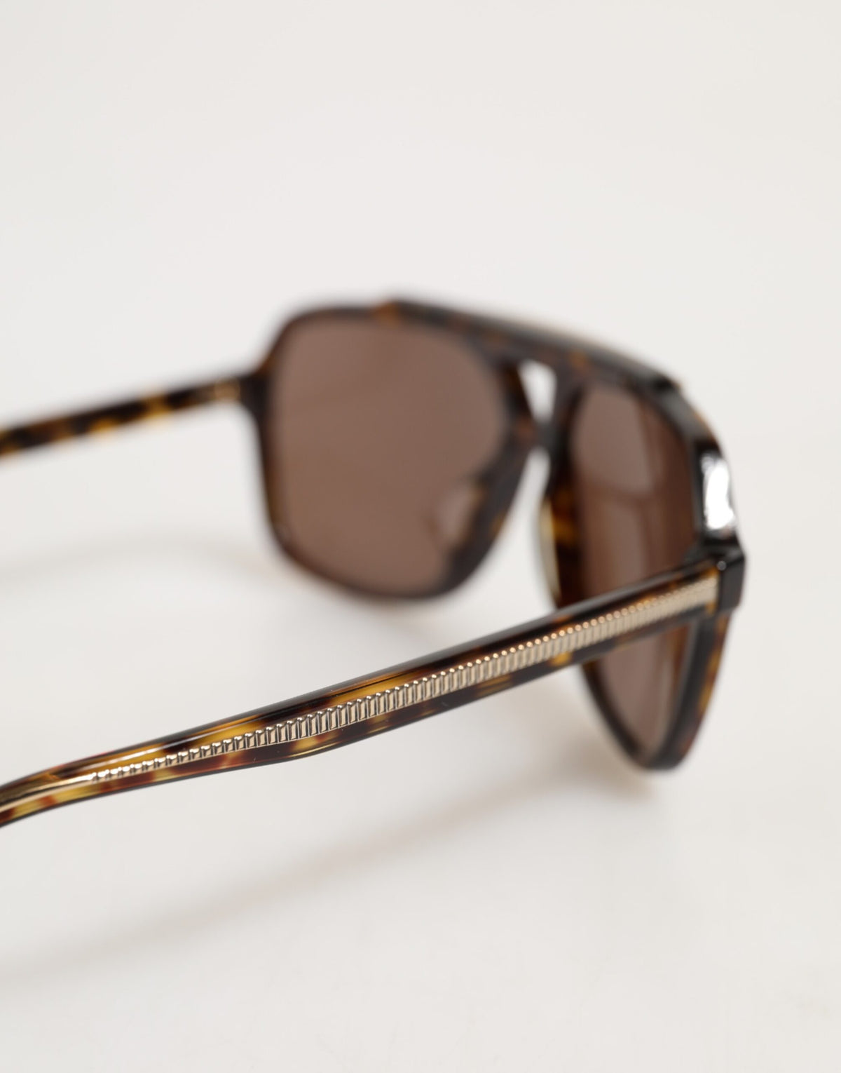 Dolce & Gabbana Dark Brown Tortoise Shell Pilot Frame Women's Sunglasses (Pre-Owned)