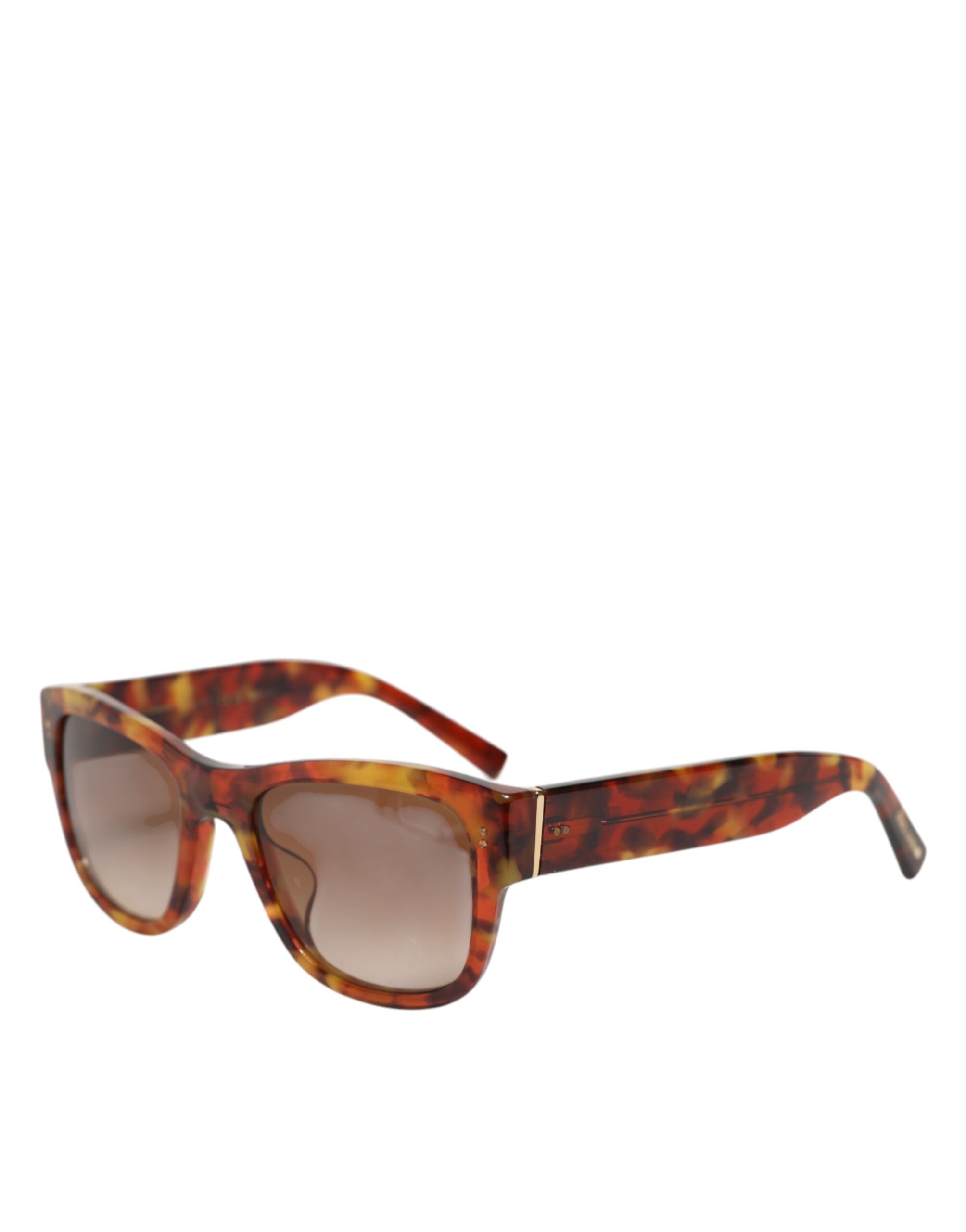 Dolce & Gabbana DG4338F Brown Havana Full Rim Round Lenses Women's Sunglasses