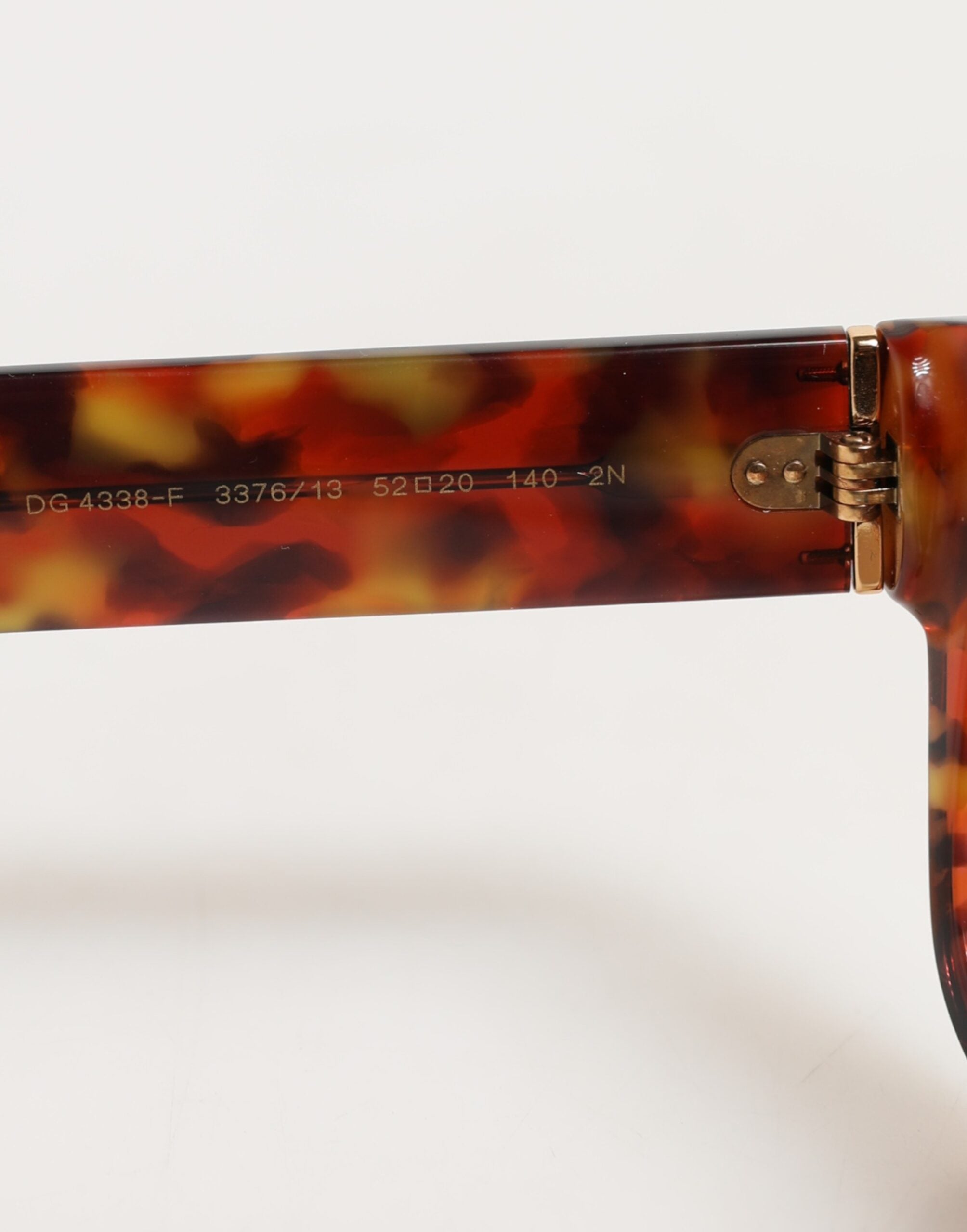 Dolce & Gabbana DG4338F Brown Havana Full Rim Round Lenses Women's Sunglasses