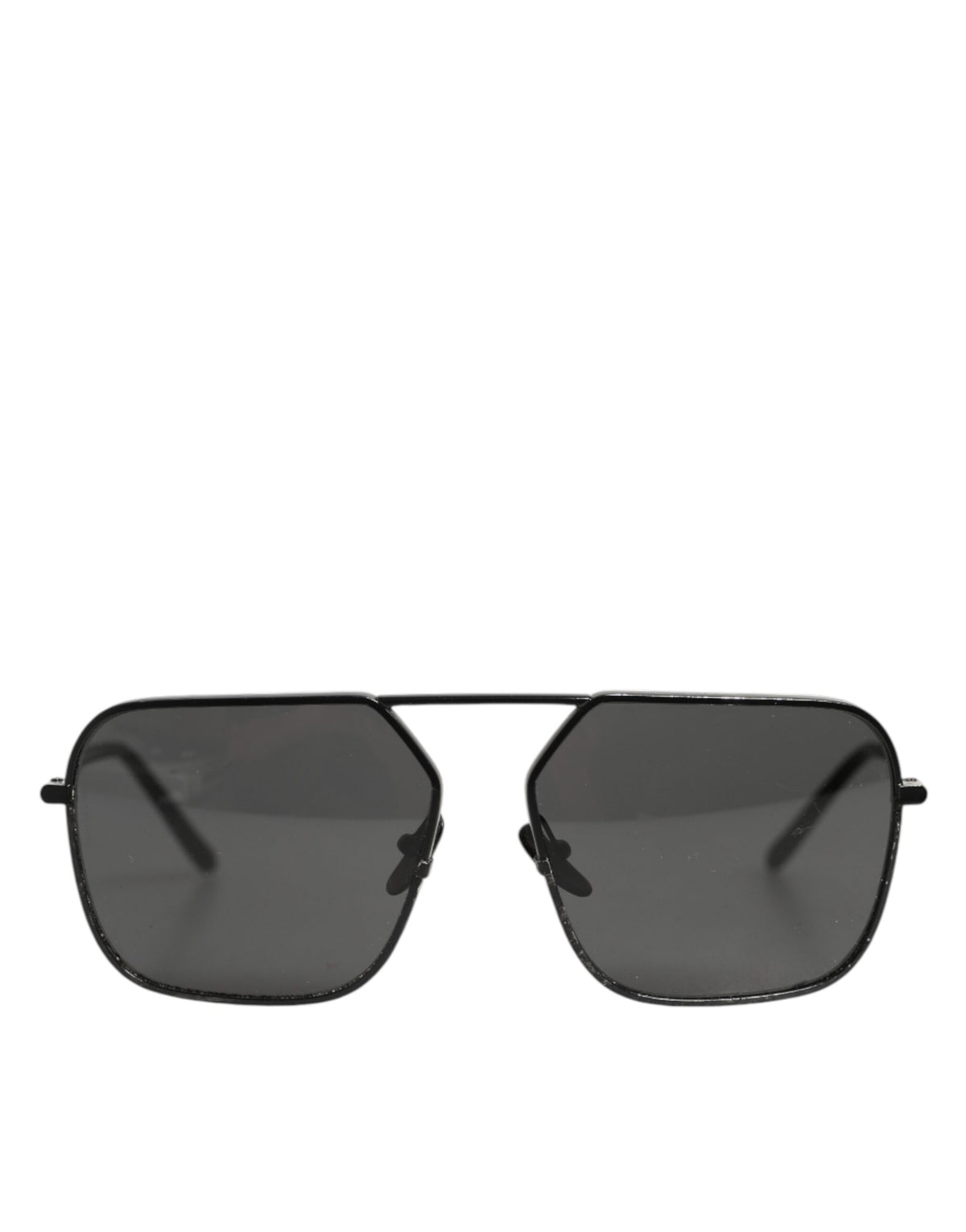 Dolce & Gabbana Black Metal Frame Square Lenses Shades Eyewear Women's Sunglasses (Pre-Owned)